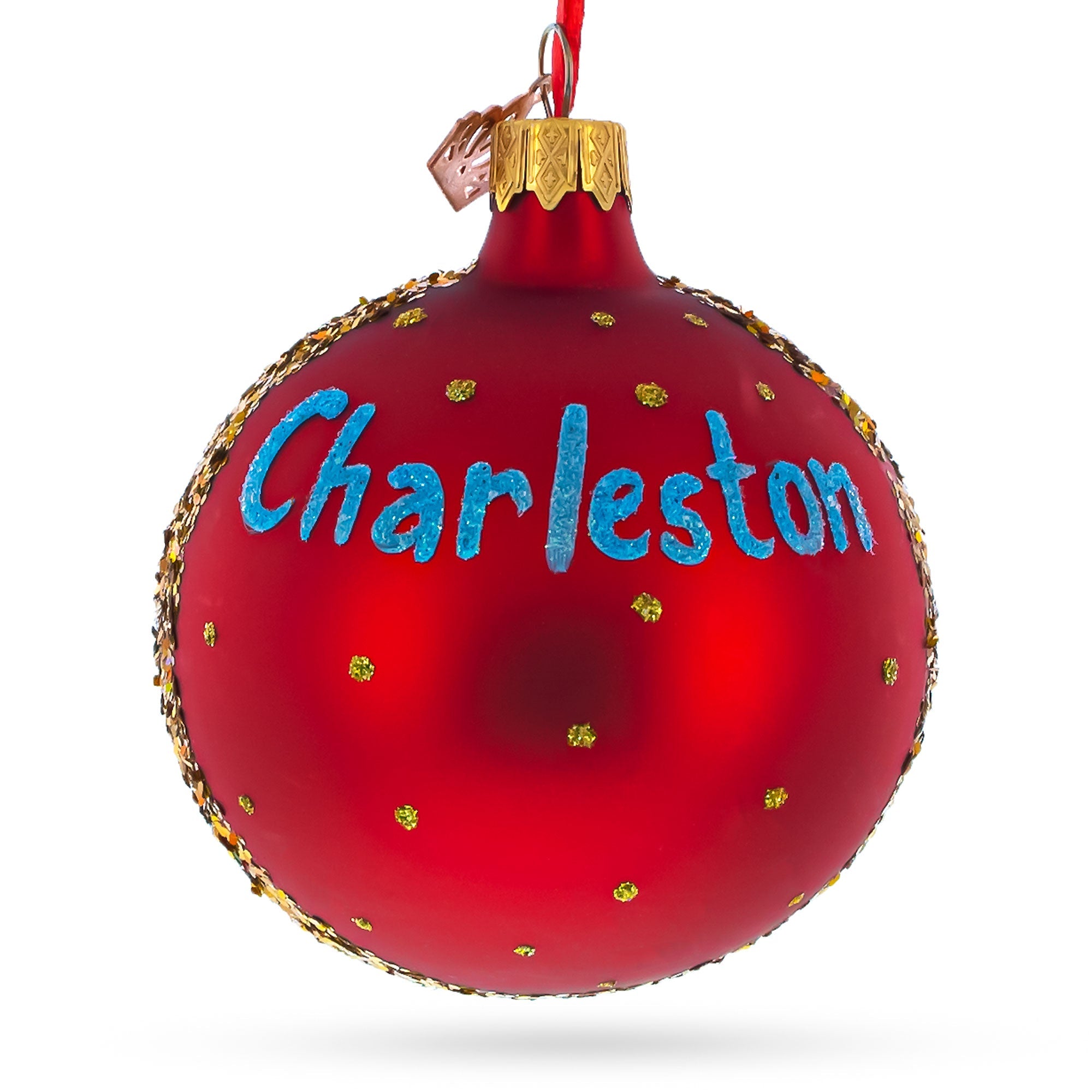 Virginia State Museum, Charleston, West Virginia Glass Ball Christmas Ornament 3.25 Inches