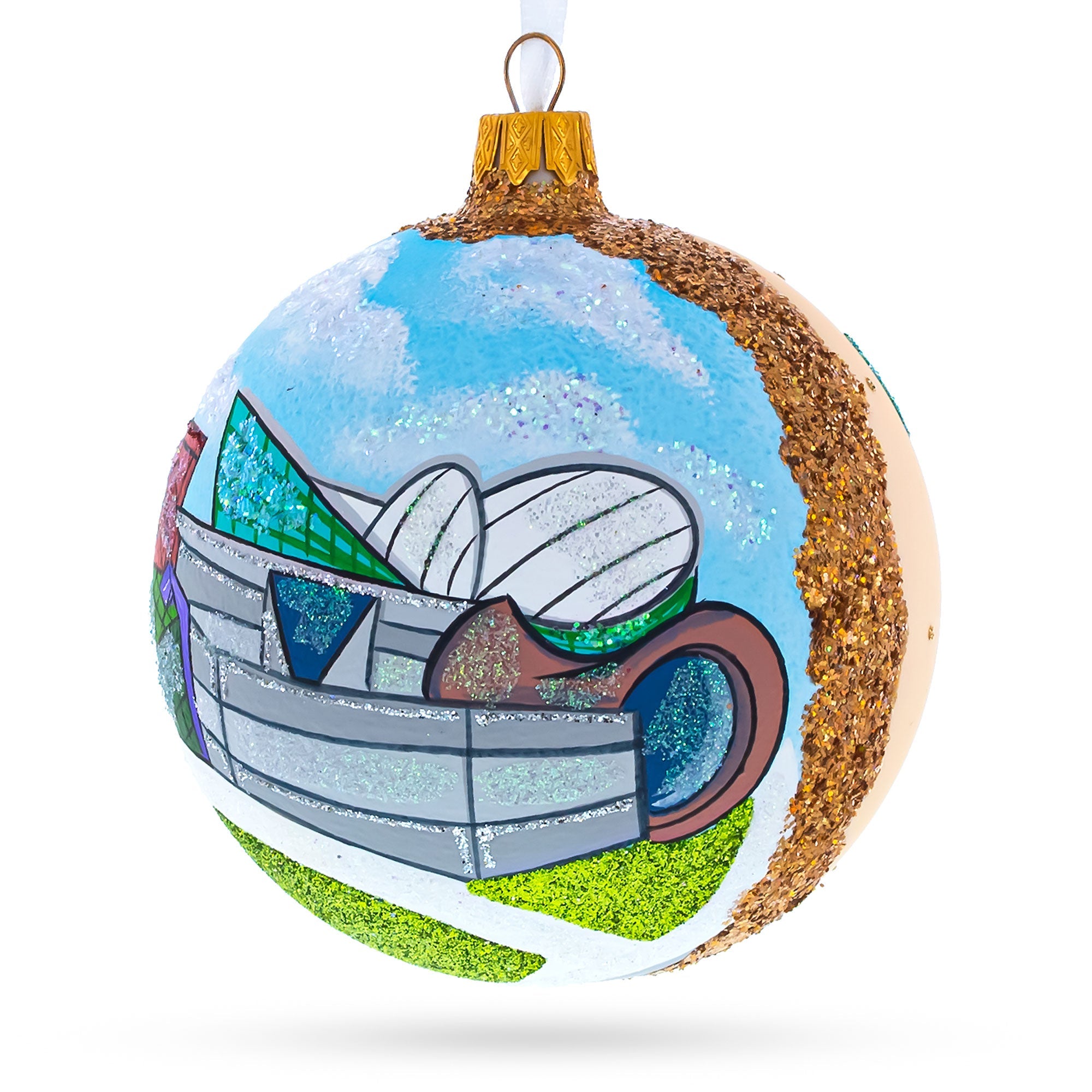 The Strong National Museum of Play, Rochester, New York Glass Ball Christmas Ornament 4 Inches