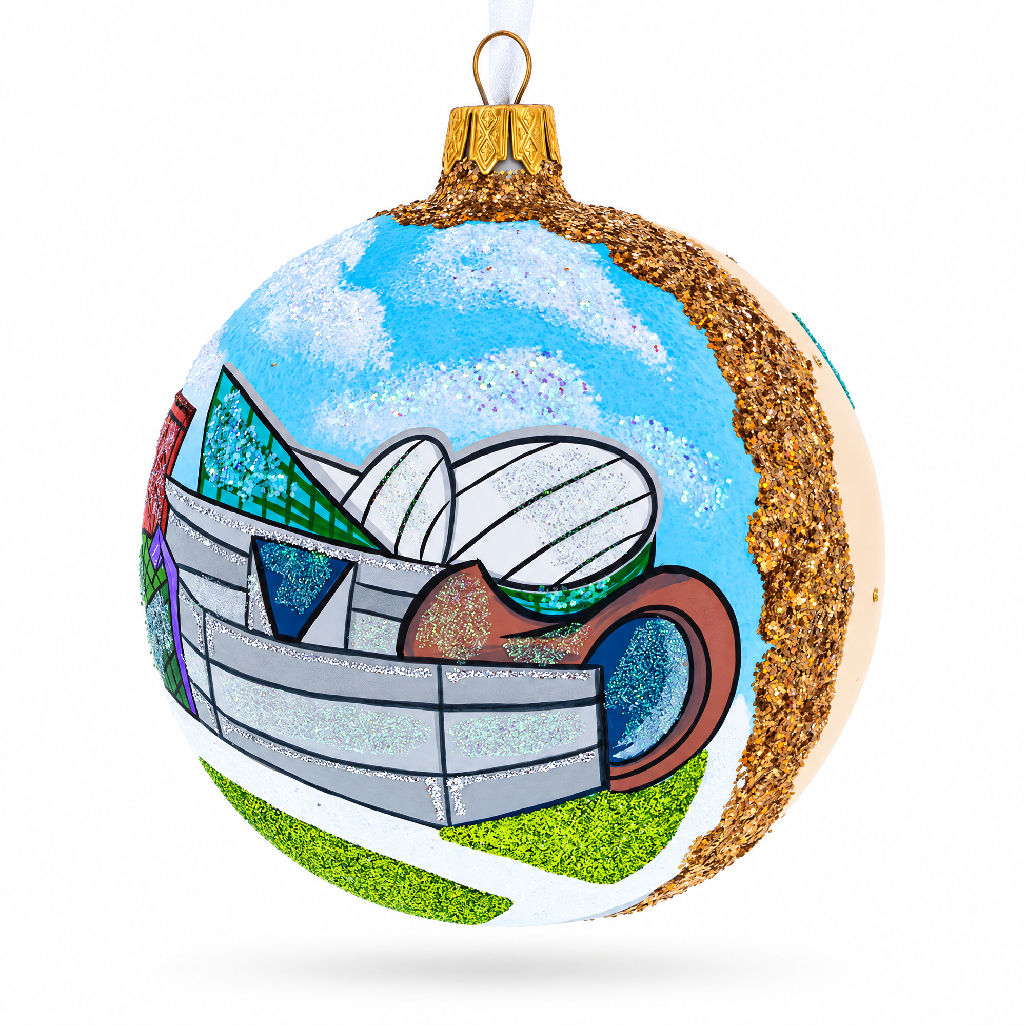 The Strong National Museum of Play, Rochester, New York Glass Ball Christmas Ornament 4 Inches