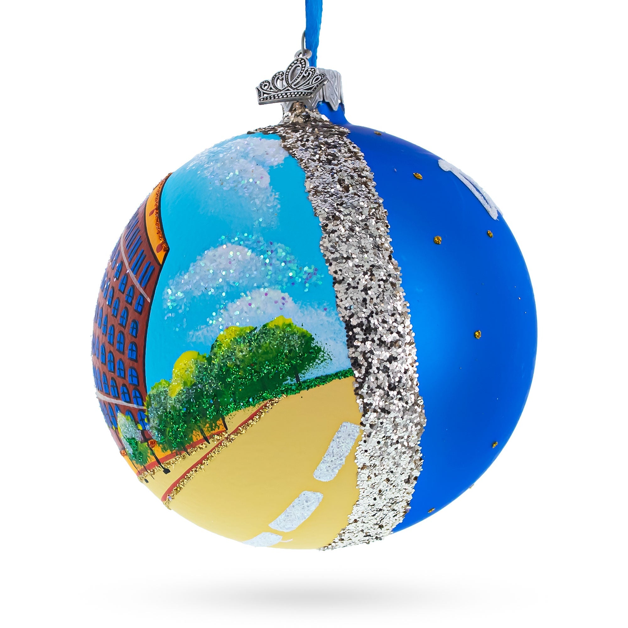 The Sixth Floor Museum at Dealey Plaza, Dallas, Texas Glass Ball Christmas Ornament