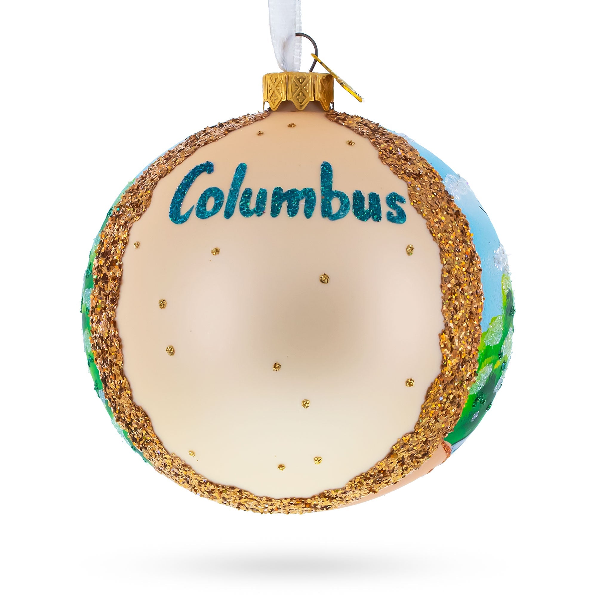 Franklin Park Conservatory and Botanical Gardens, Columbus, Ohio Glass Ball Christmas Ornament