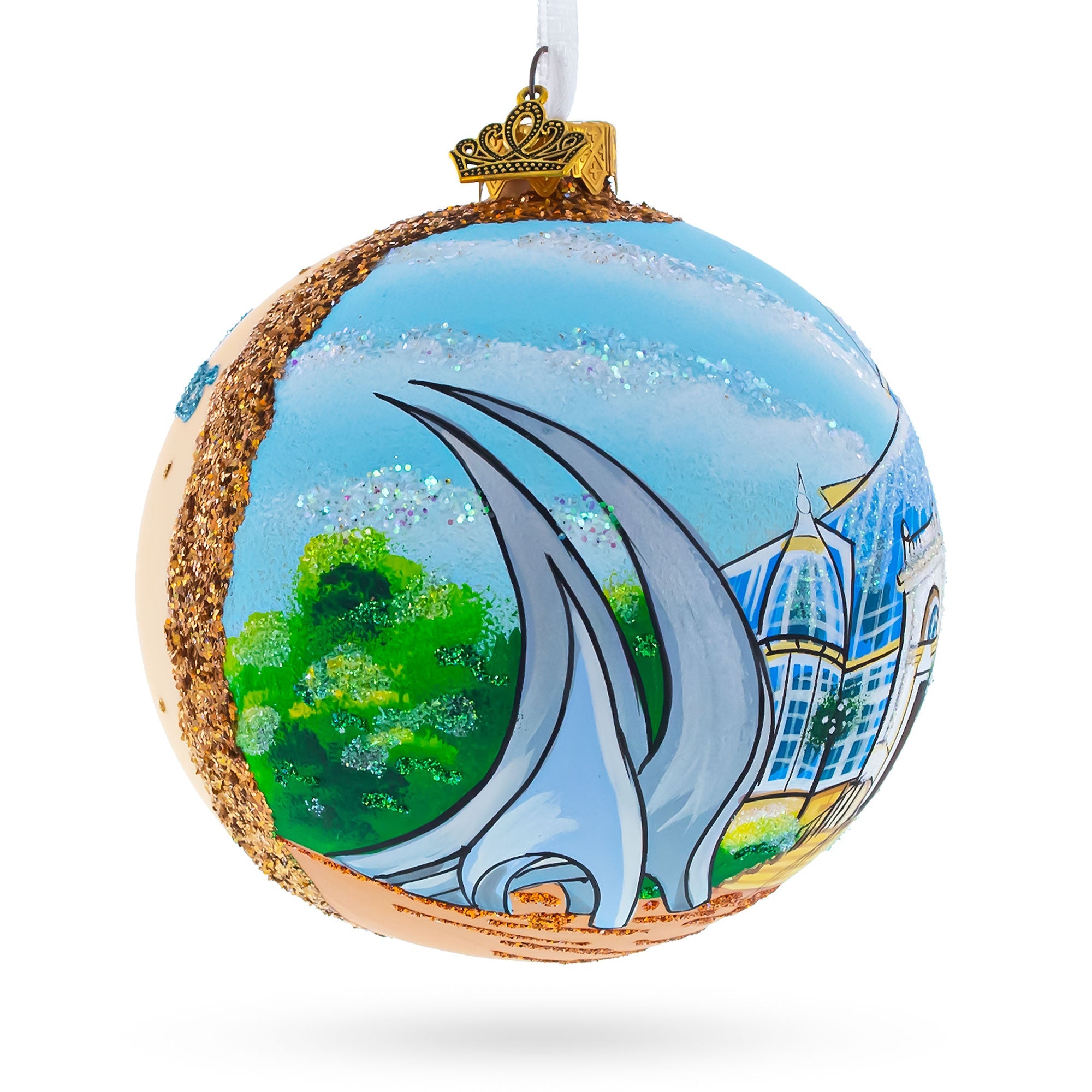 Franklin Park Conservatory and Botanical Gardens, Columbus, Ohio Glass Ball Christmas Ornament