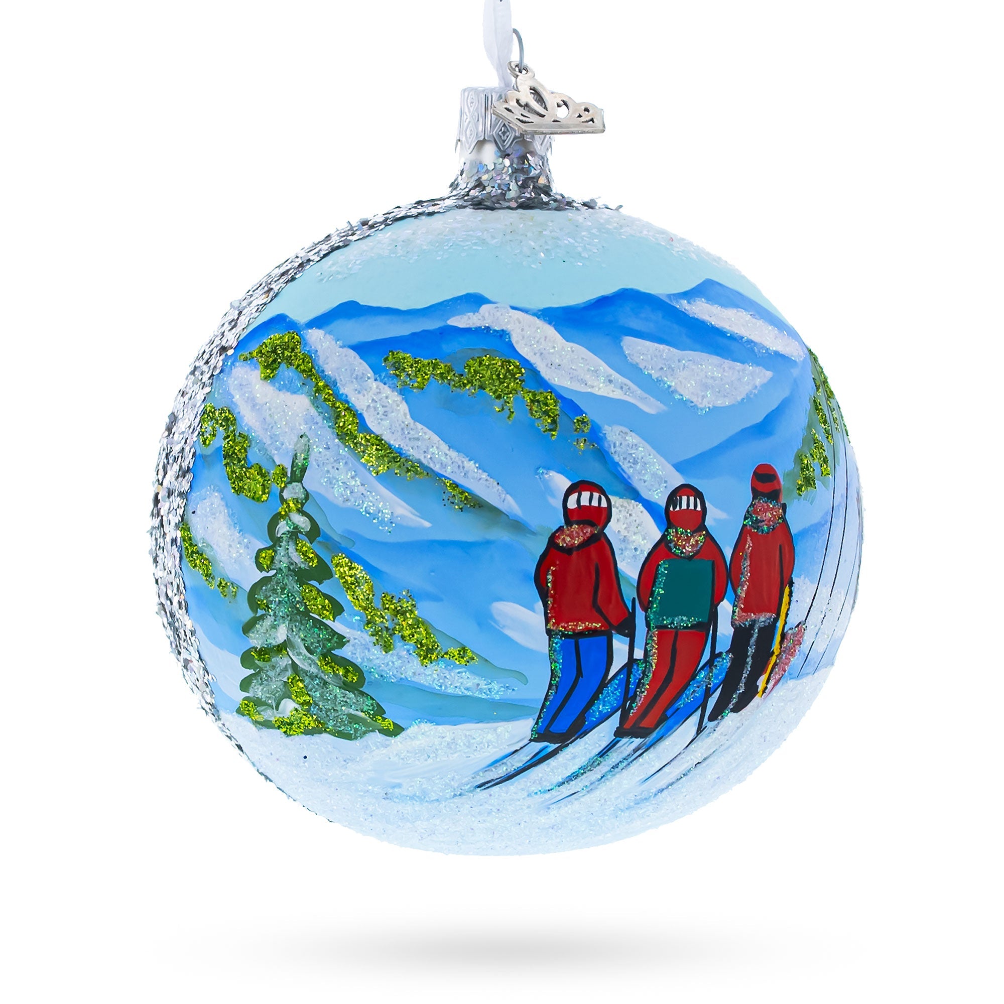Telluride, Colorado Ski Resort Glass Ball Christmas Ornament