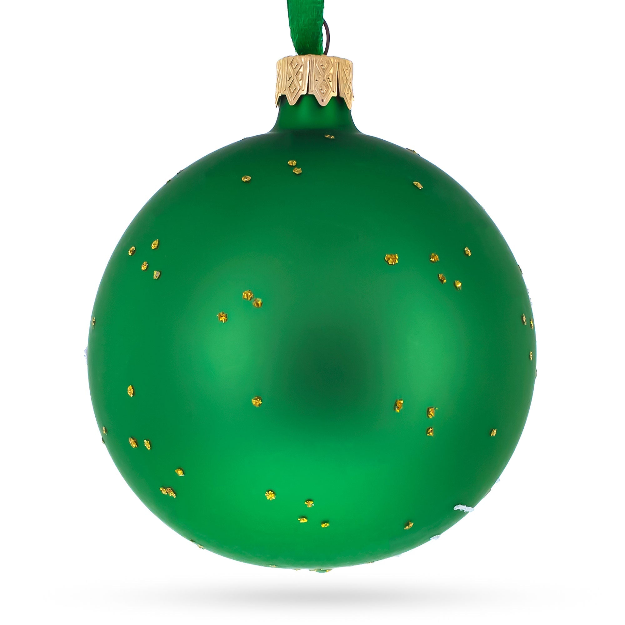 American Football Glass Christmas Ornament 3.25 Inches
