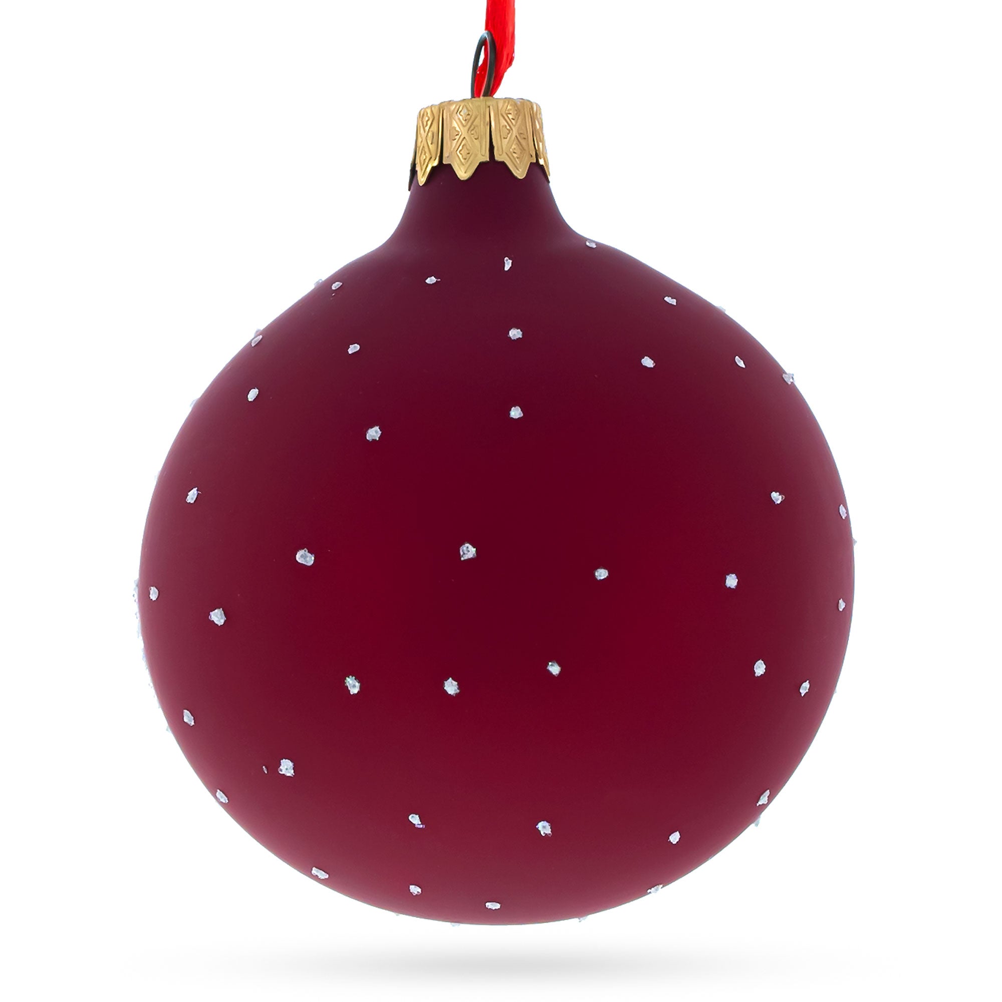 Happy Banker Glass Ball Christmas Ornament, 3.25 Inches