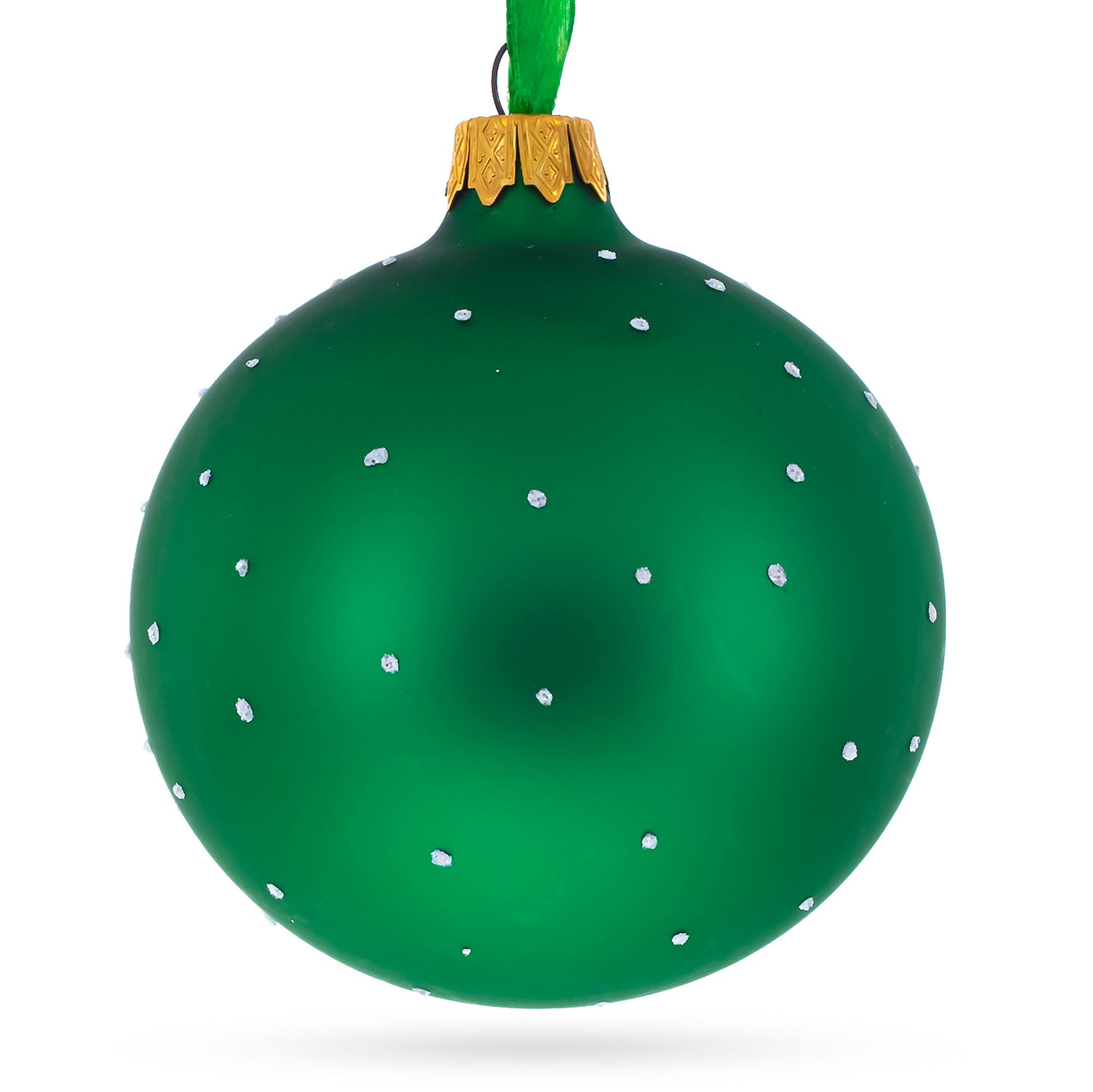 Tennis Player Glass Ball Christmas Ornament 3.25 Inches