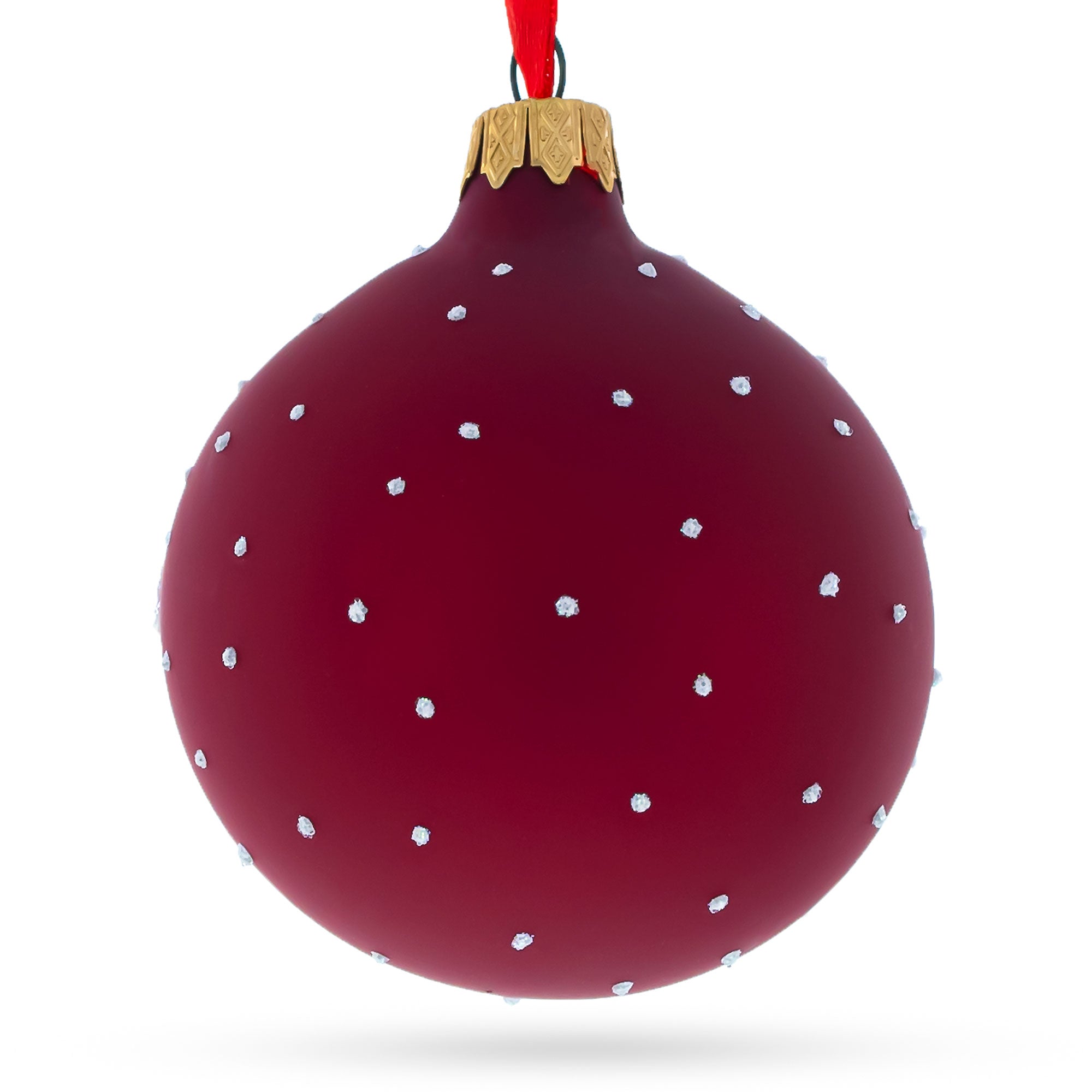 Postal Worker Glass Ball Christmas Ornament 3.25 Inches