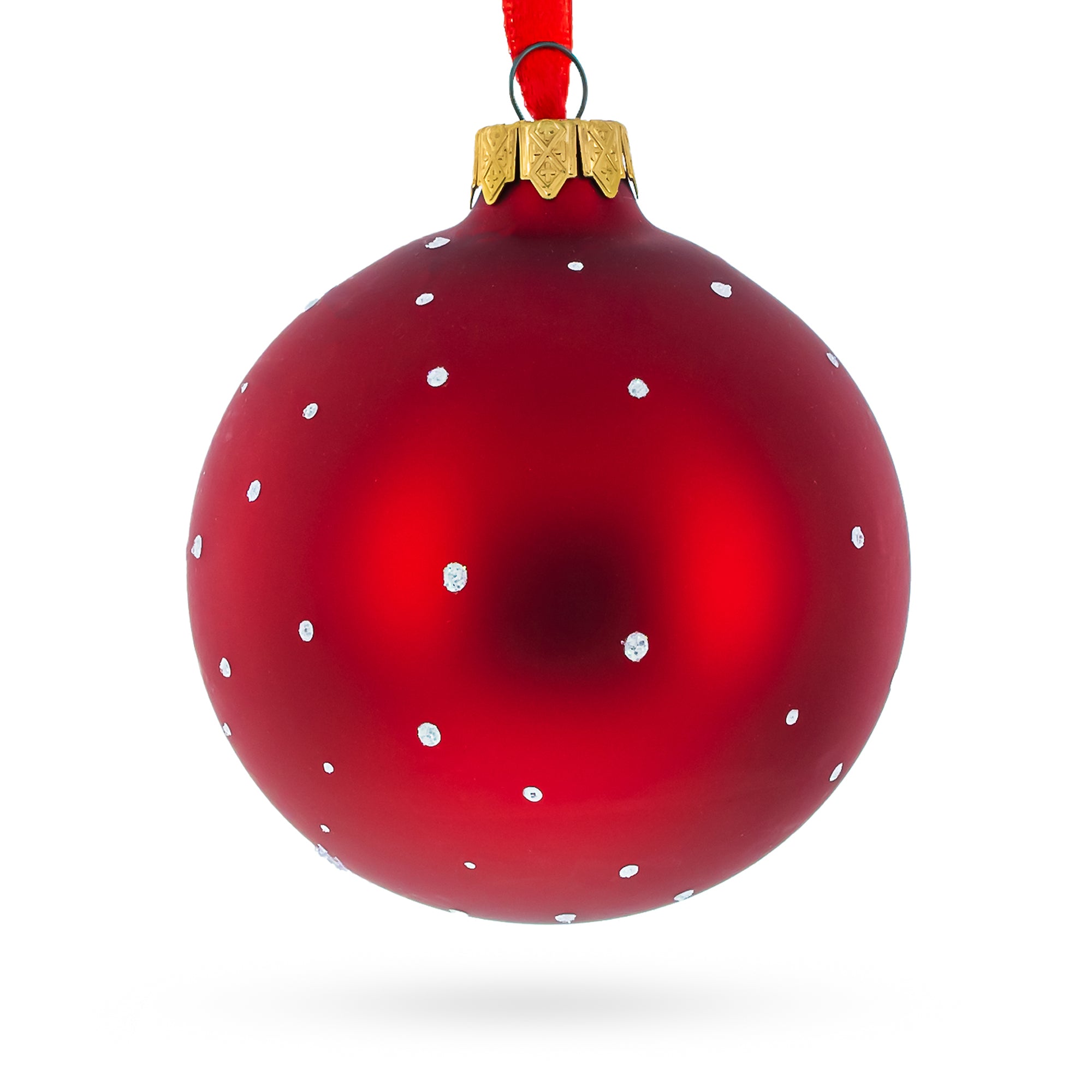 Car Mechanic Glass Ball Christmas Ornament 3.25 Inches
