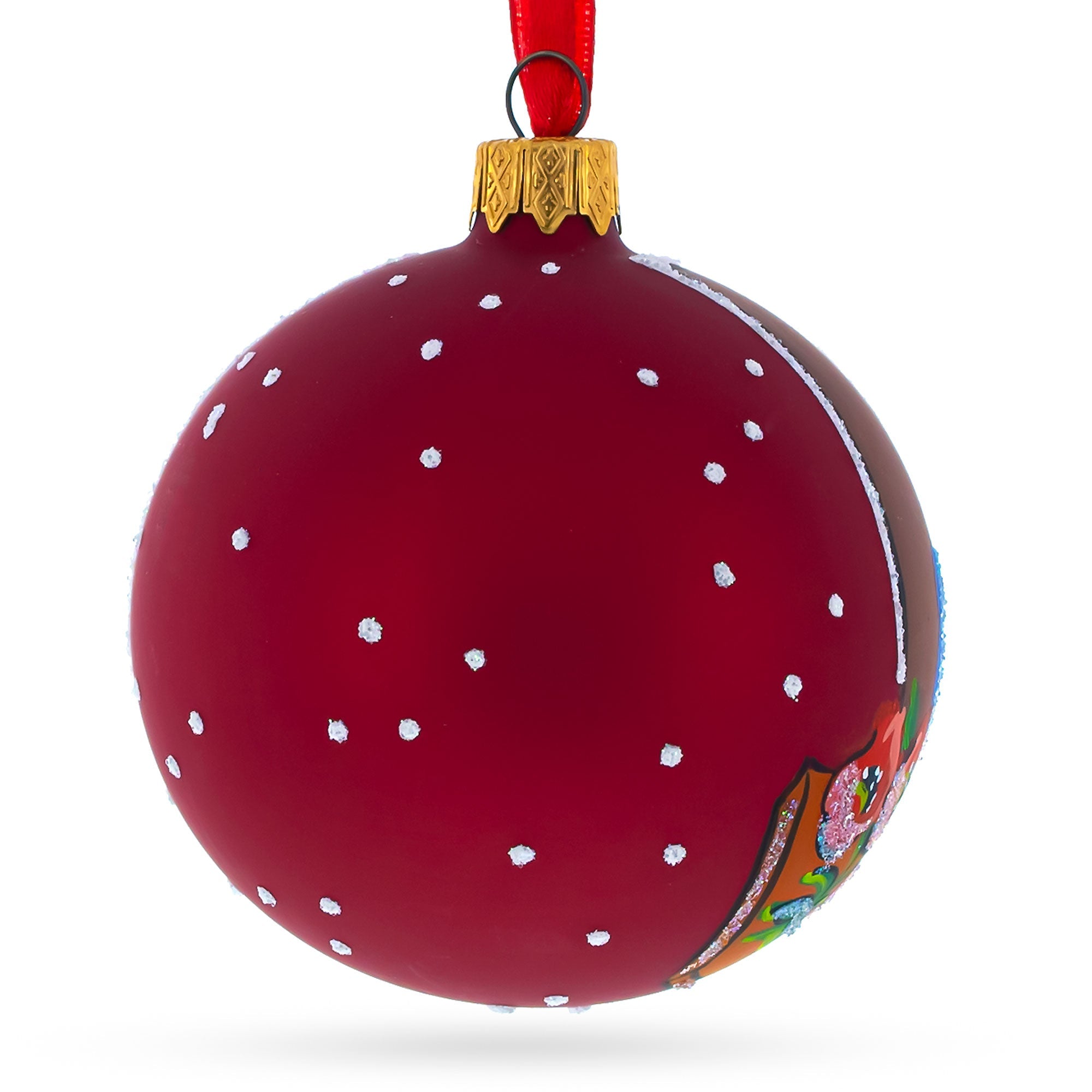 School Teacher Glass Ball Christmas Ornament 3.25 Inches
