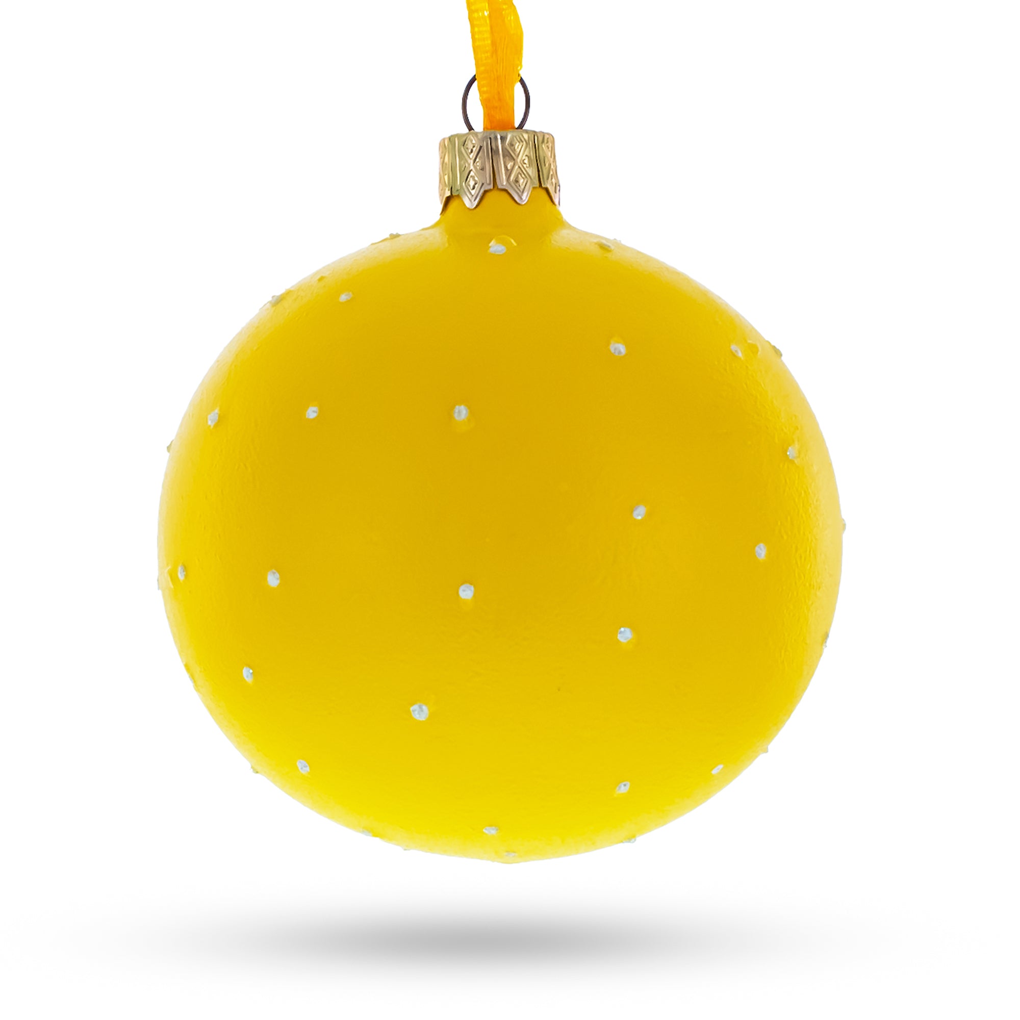 The Grin Facial Expressions Glass Ball Christmas Ornament 3.25 Inches