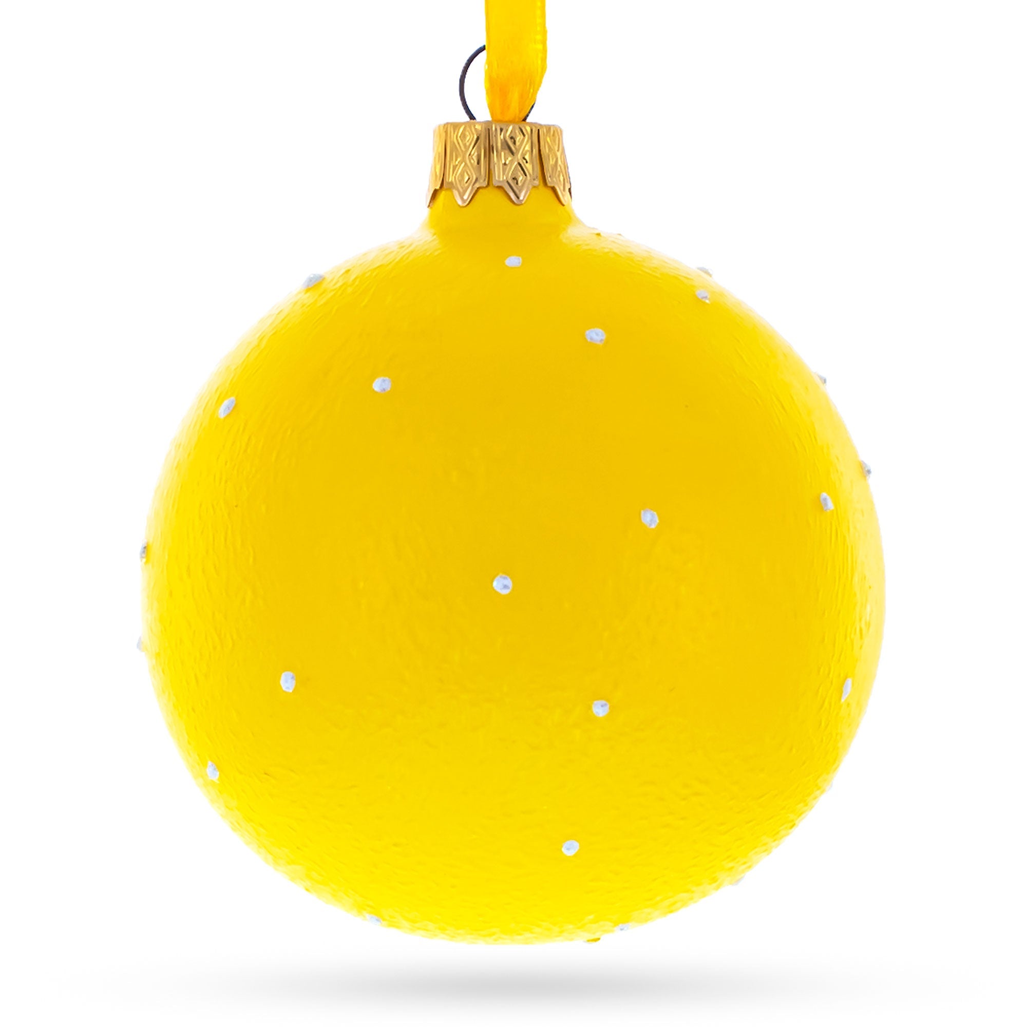 Cool Sunglasses Facial Expressions Glass Ball Christmas Ornament 3.25 Inches