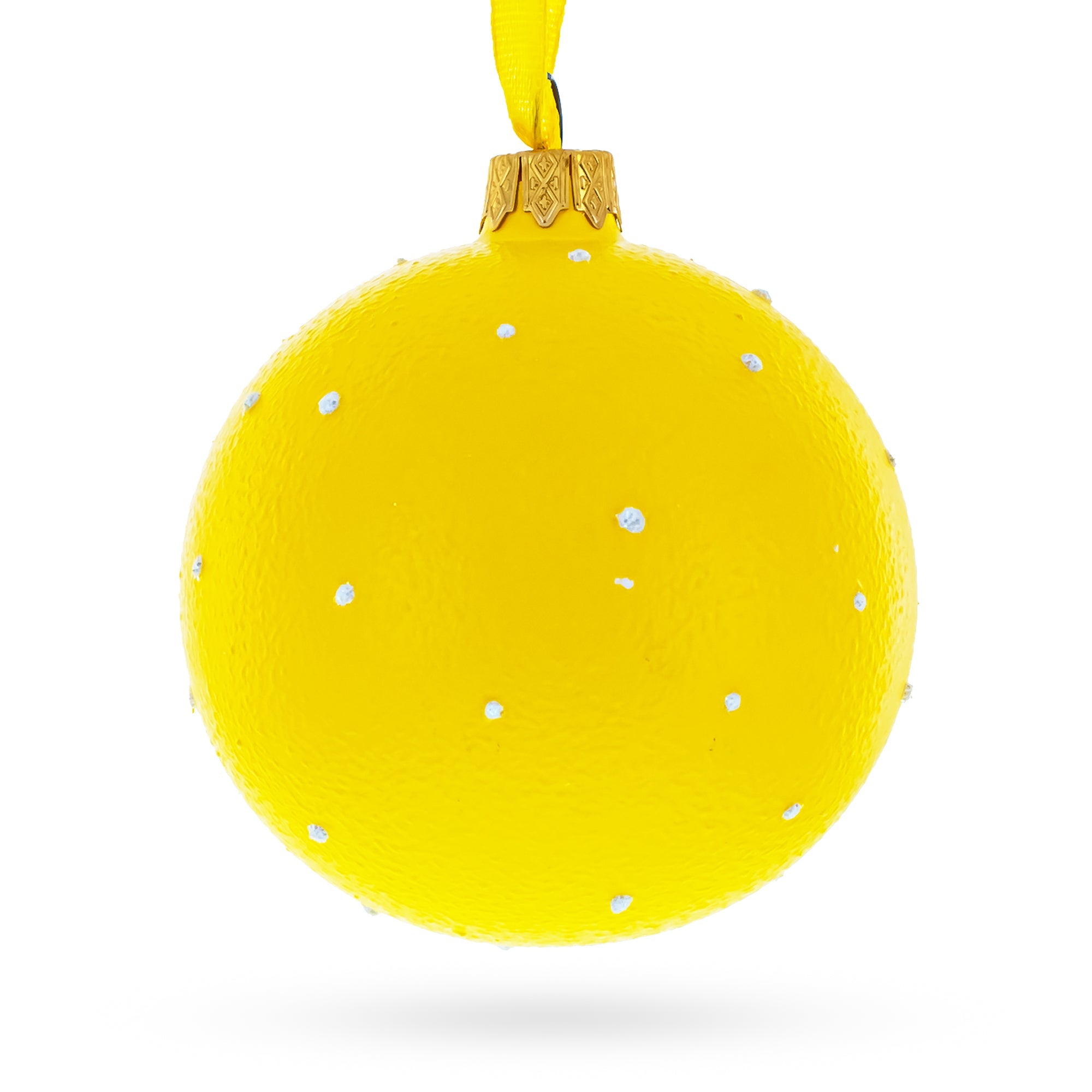 Rolling Eyes Facial Expressions Glass Ball Christmas Ornament 3.25 Inches