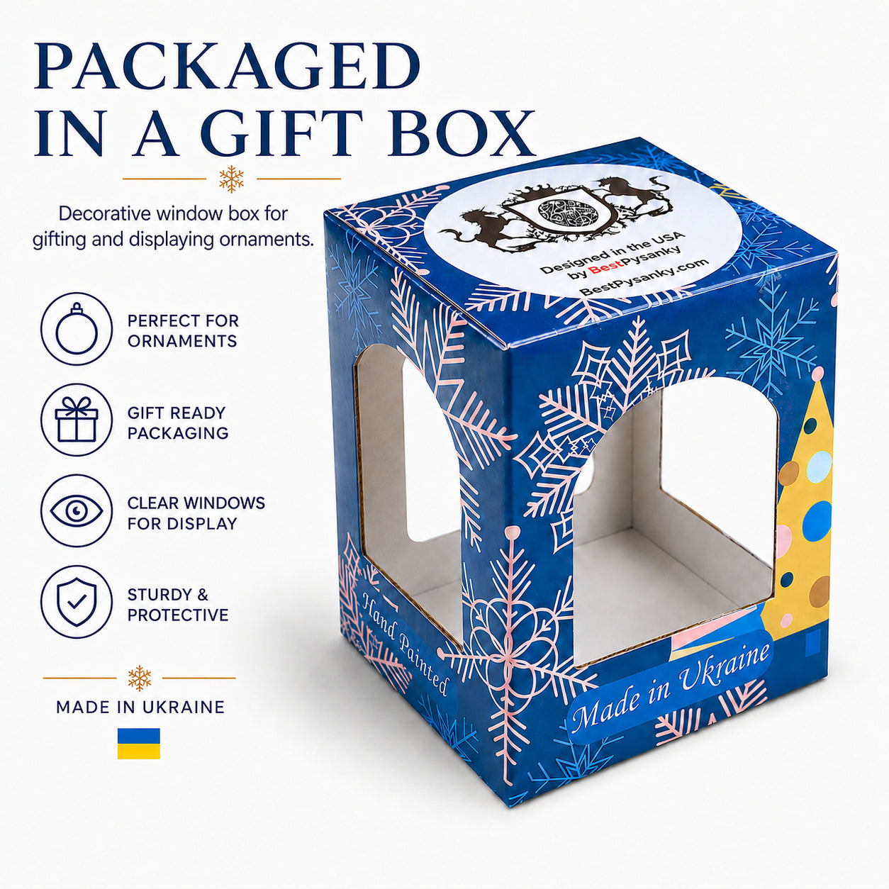 New Year Celebration Glass Ball Christmas Ornament 4 Inches