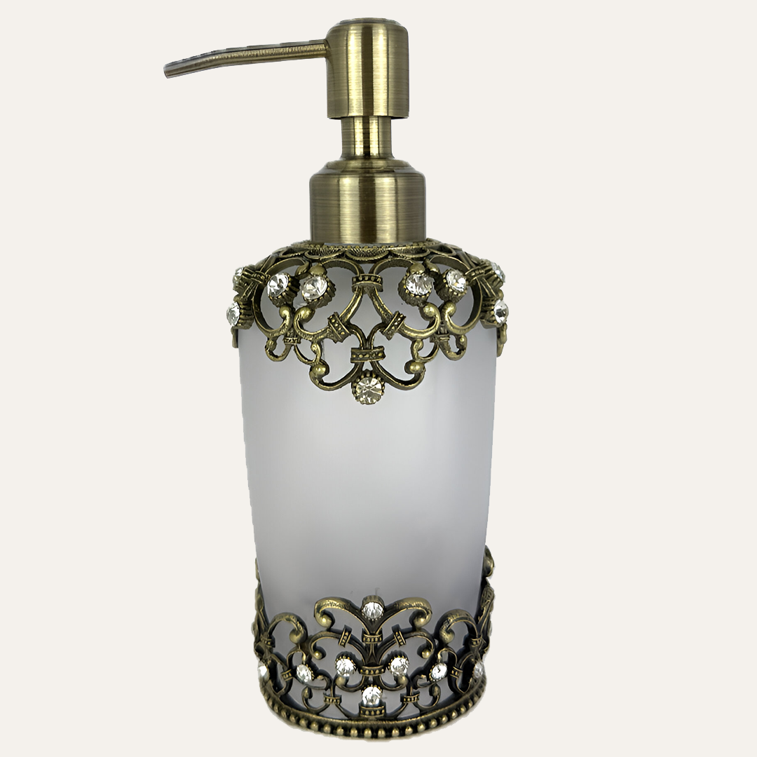 Amara Bliss – Modern Decorative Bathroom Accessory Handmade Soap Dispenser, 9 oz