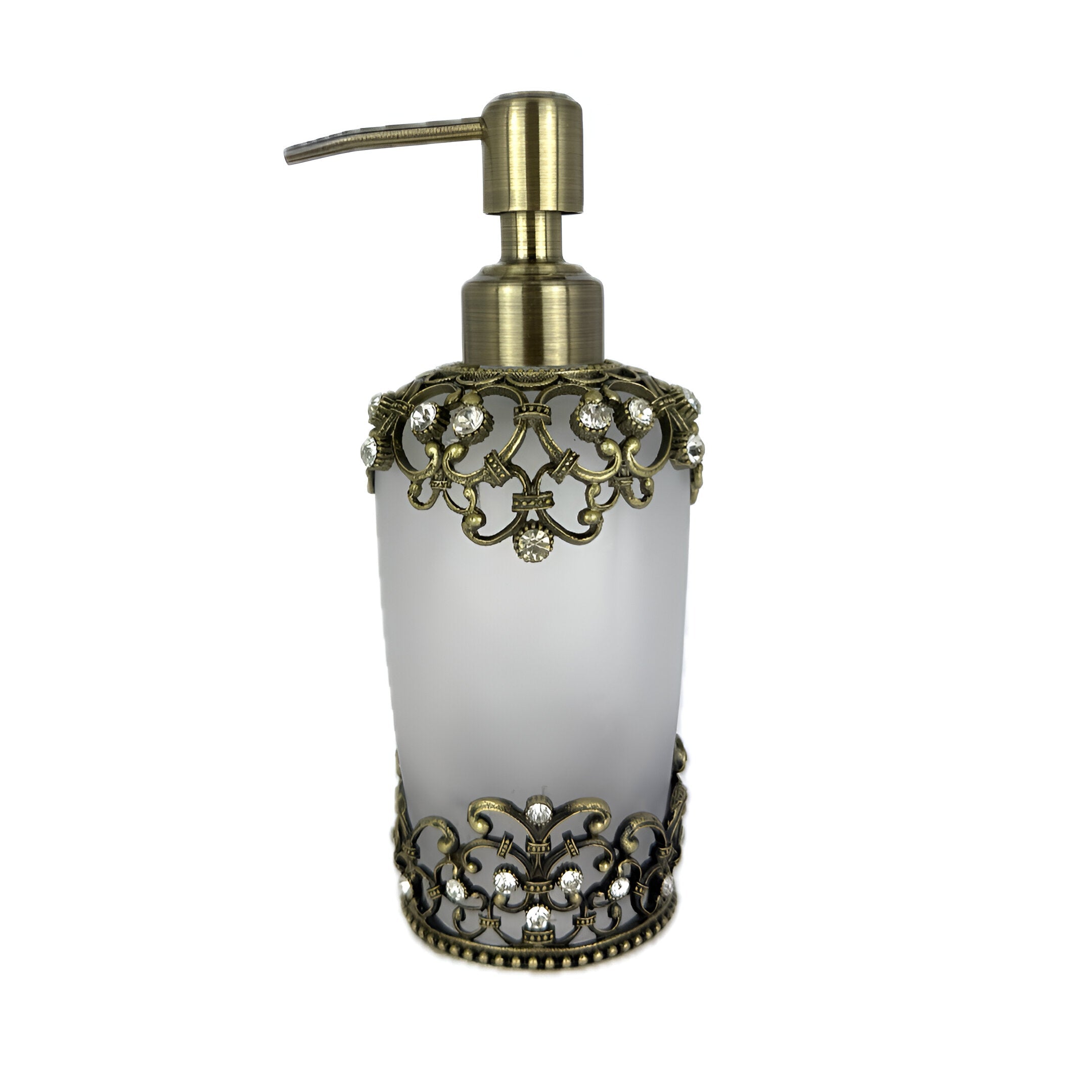 Amara Bliss – Modern Decorative Bathroom Accessory Handmade Soap Dispenser, 9 oz