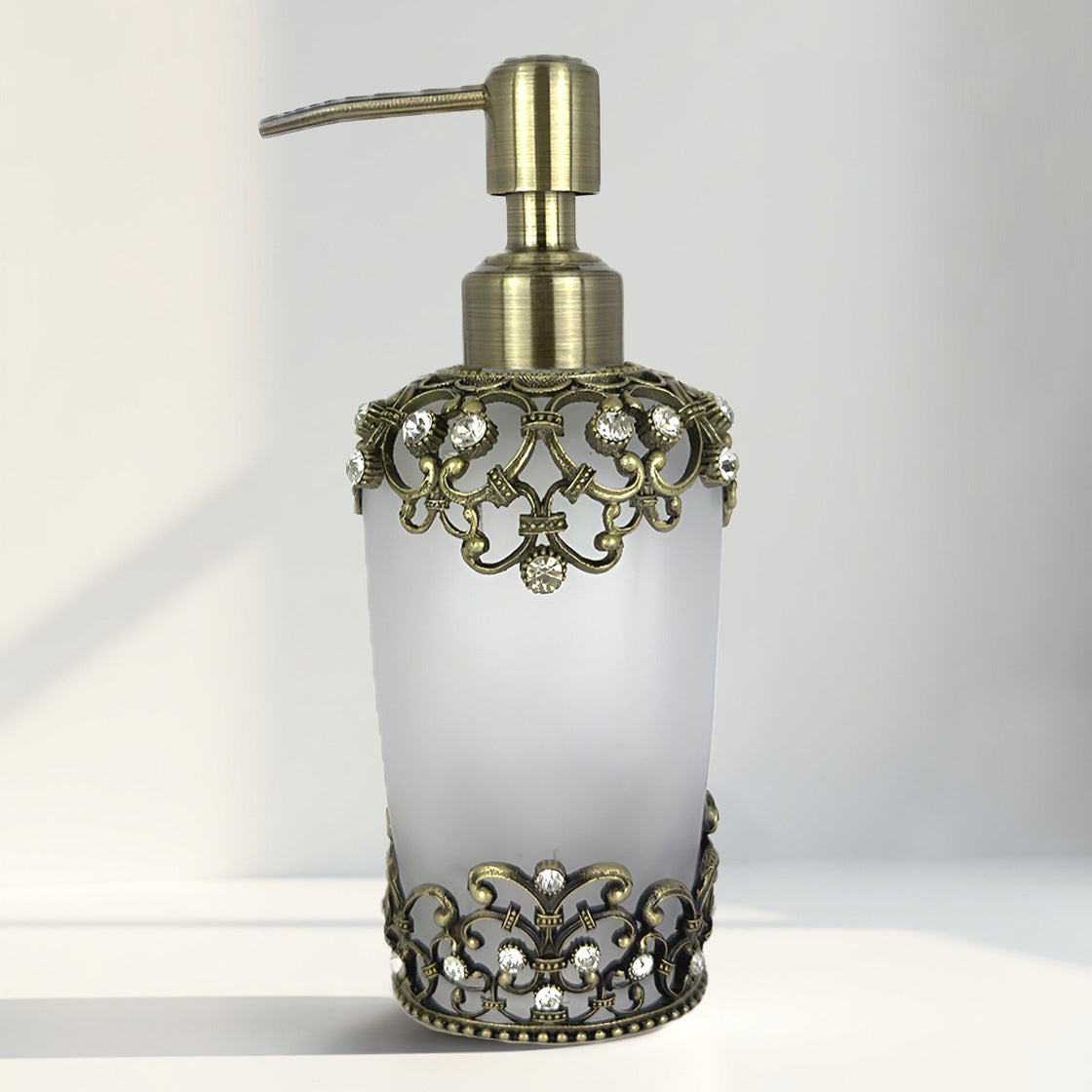 Amara Bliss – Modern Decorative Bathroom Accessory Handmade Soap Dispenser, 9 oz