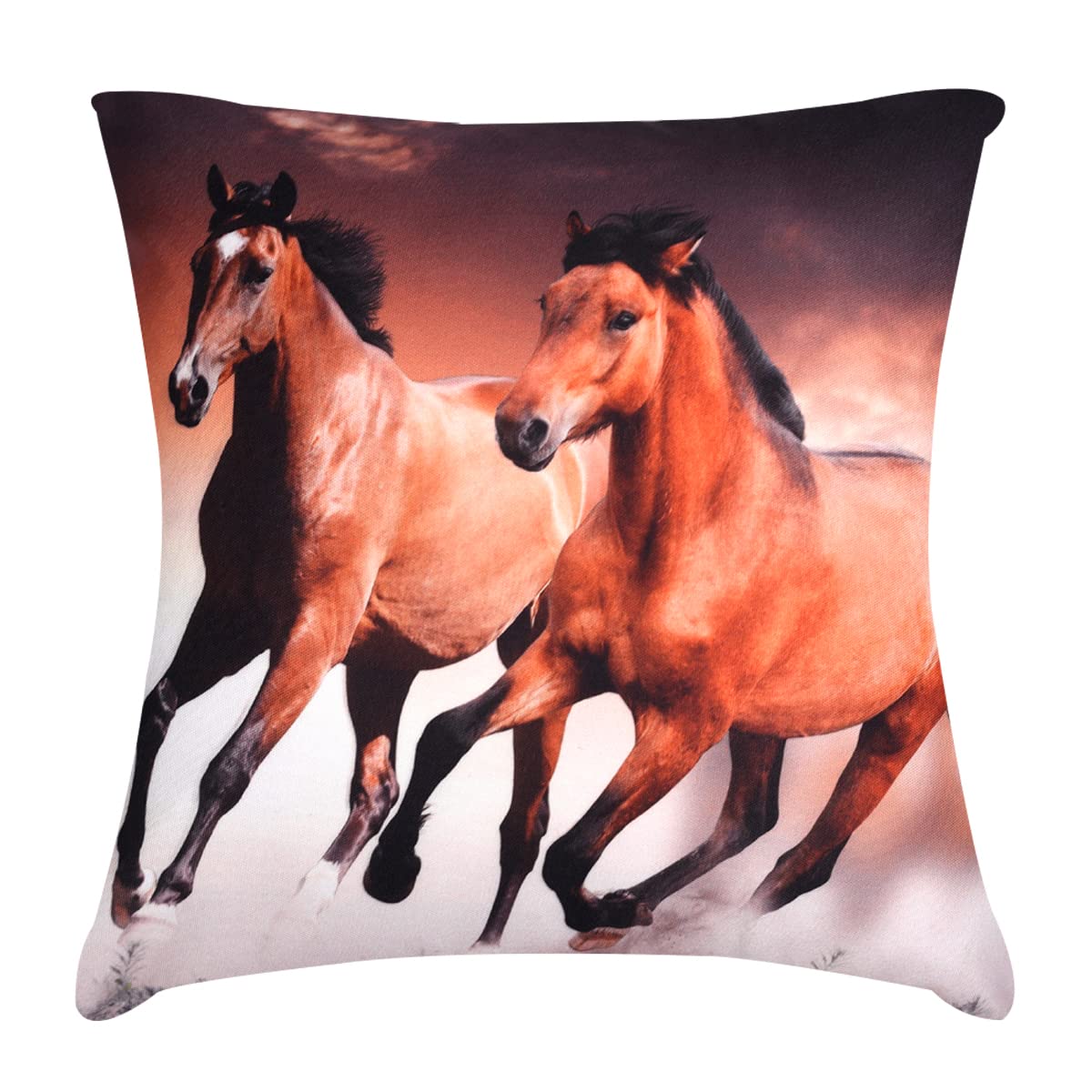 Horse Printed Design Throw Pillow Covers