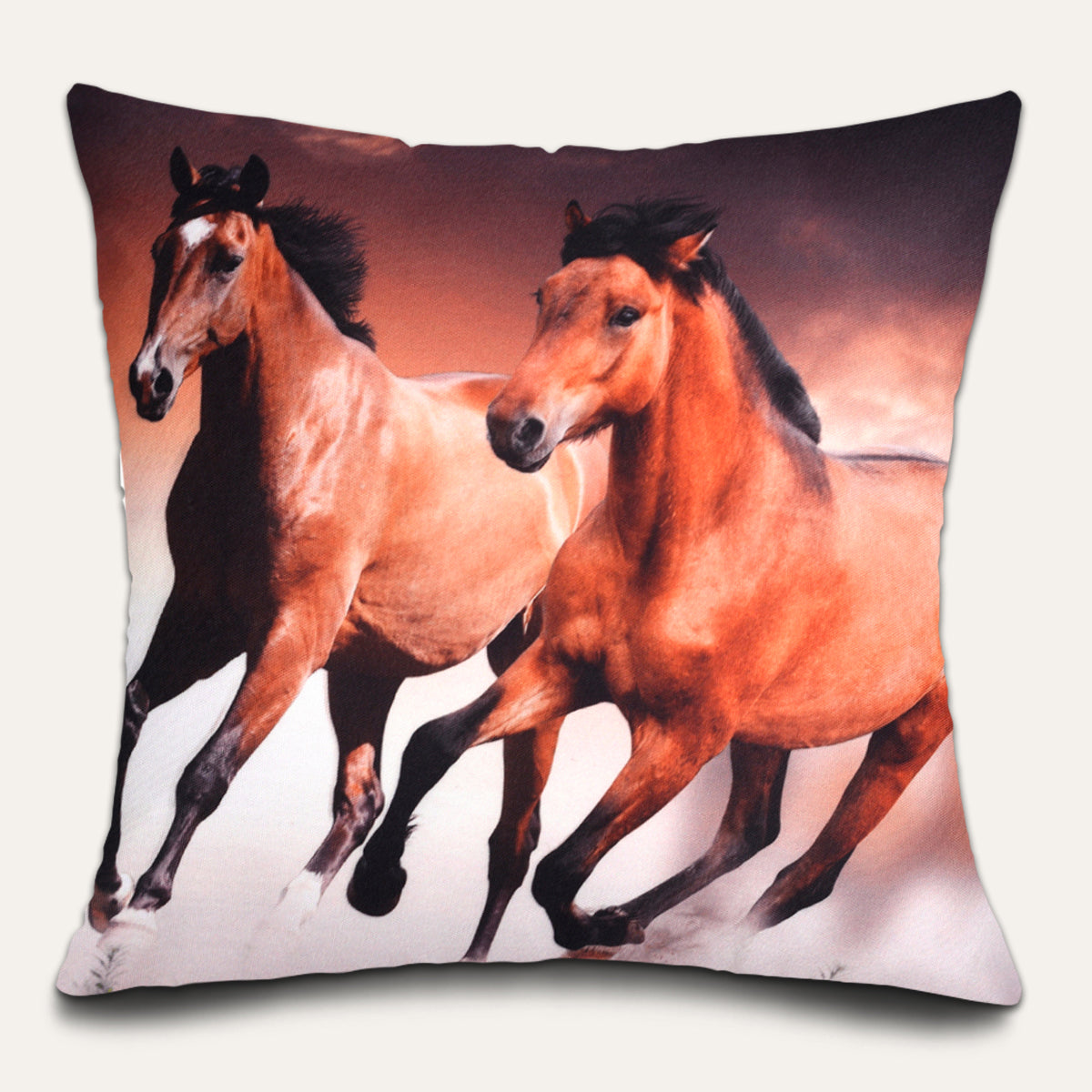 Horse Printed Design Throw Pillow Covers