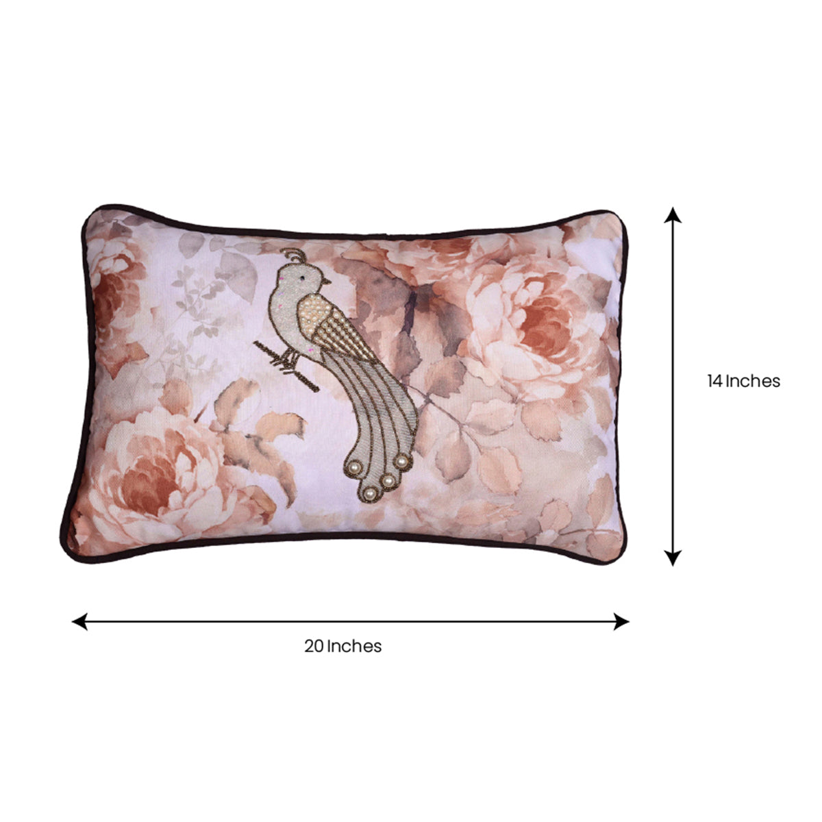 Bird Printed Design Throw Pillow Covers - Set of 4