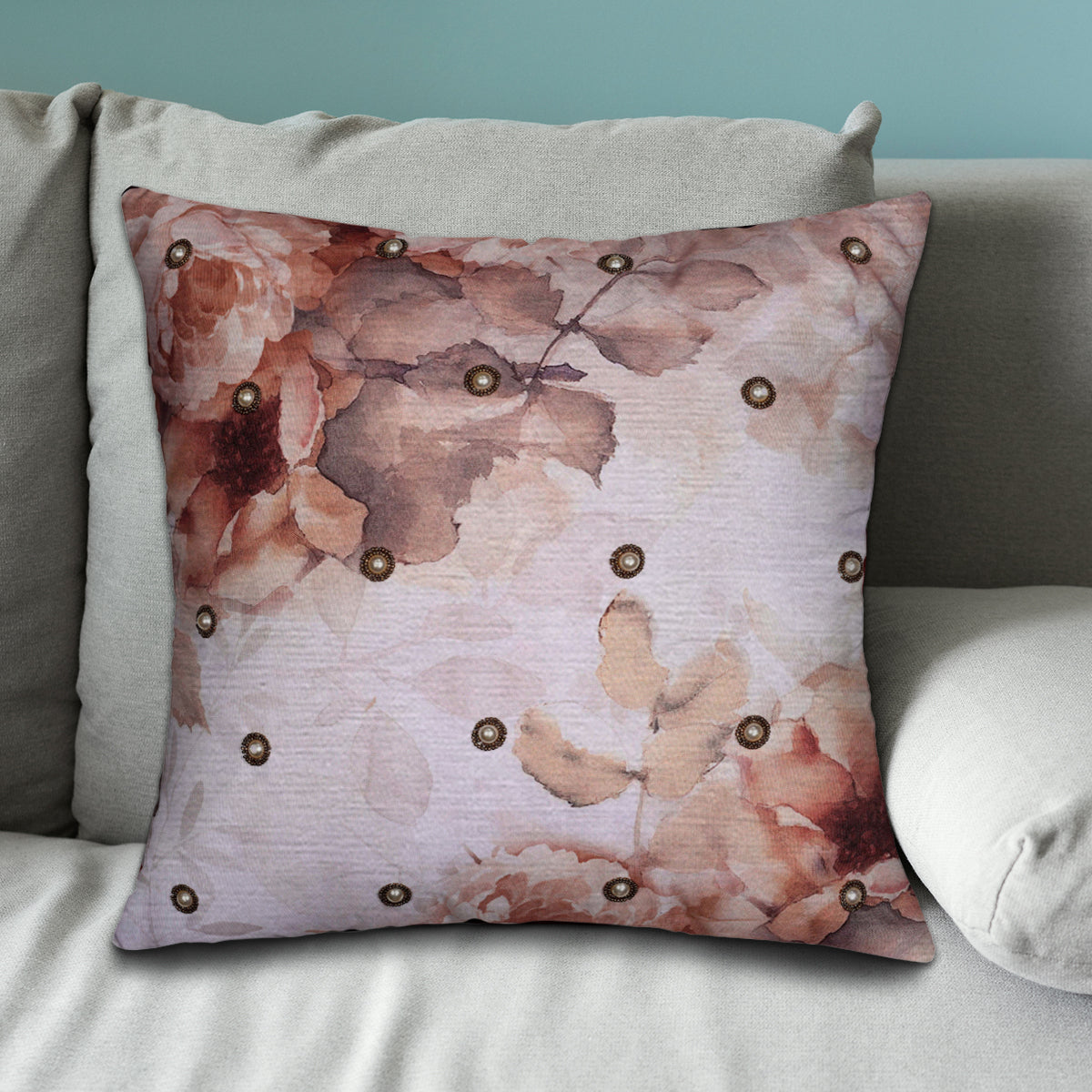 Bird Printed Design Throw Pillow Covers - Set of 4