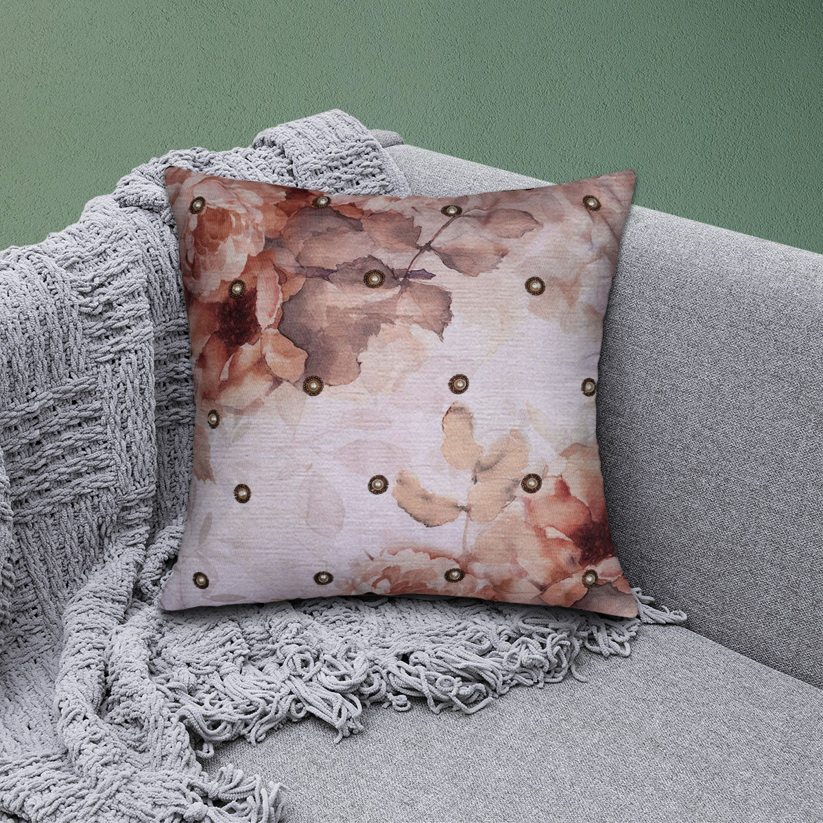 Bird Printed Design Throw Pillow Covers - Set of 4