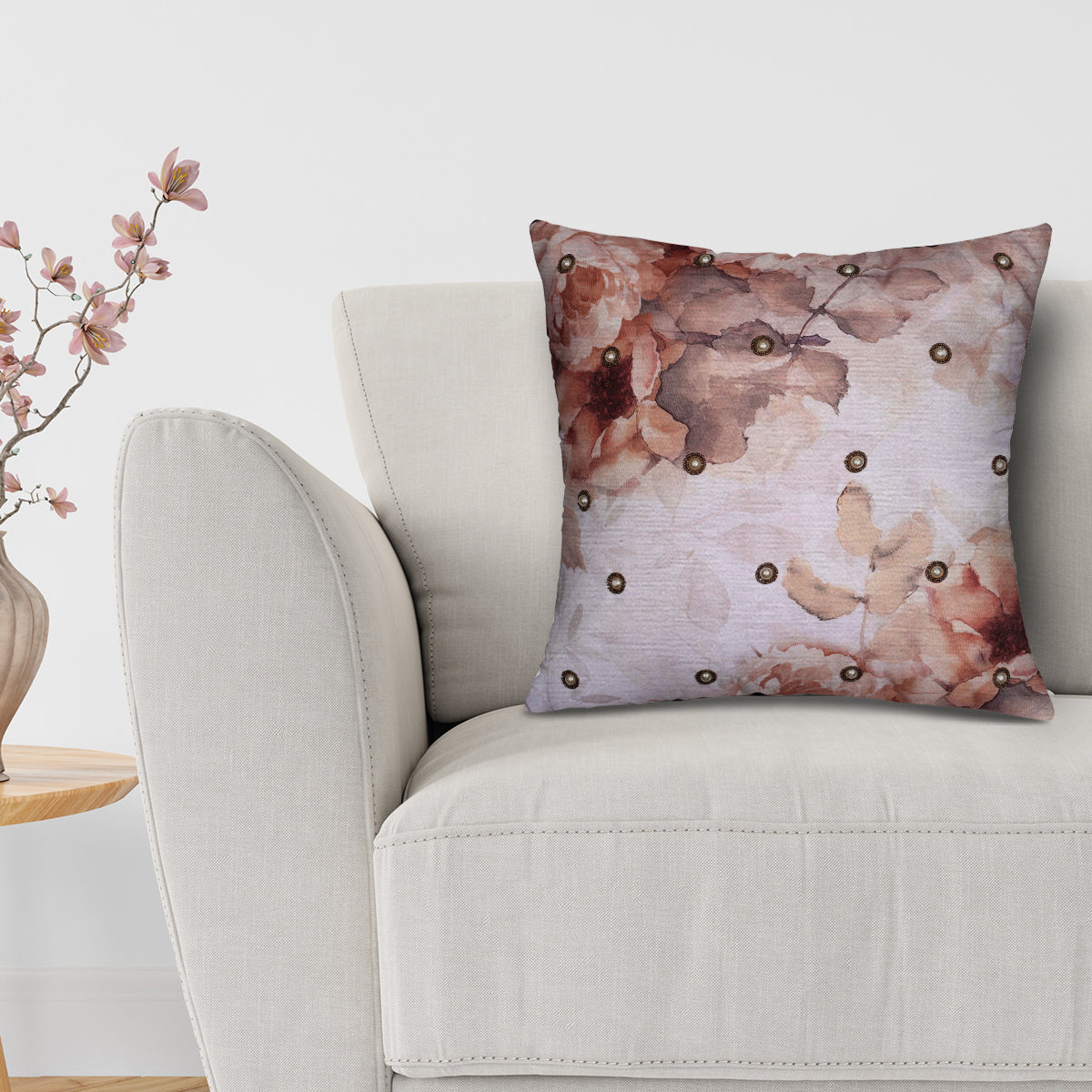 Bird Printed Design Throw Pillow Covers - Set of 4