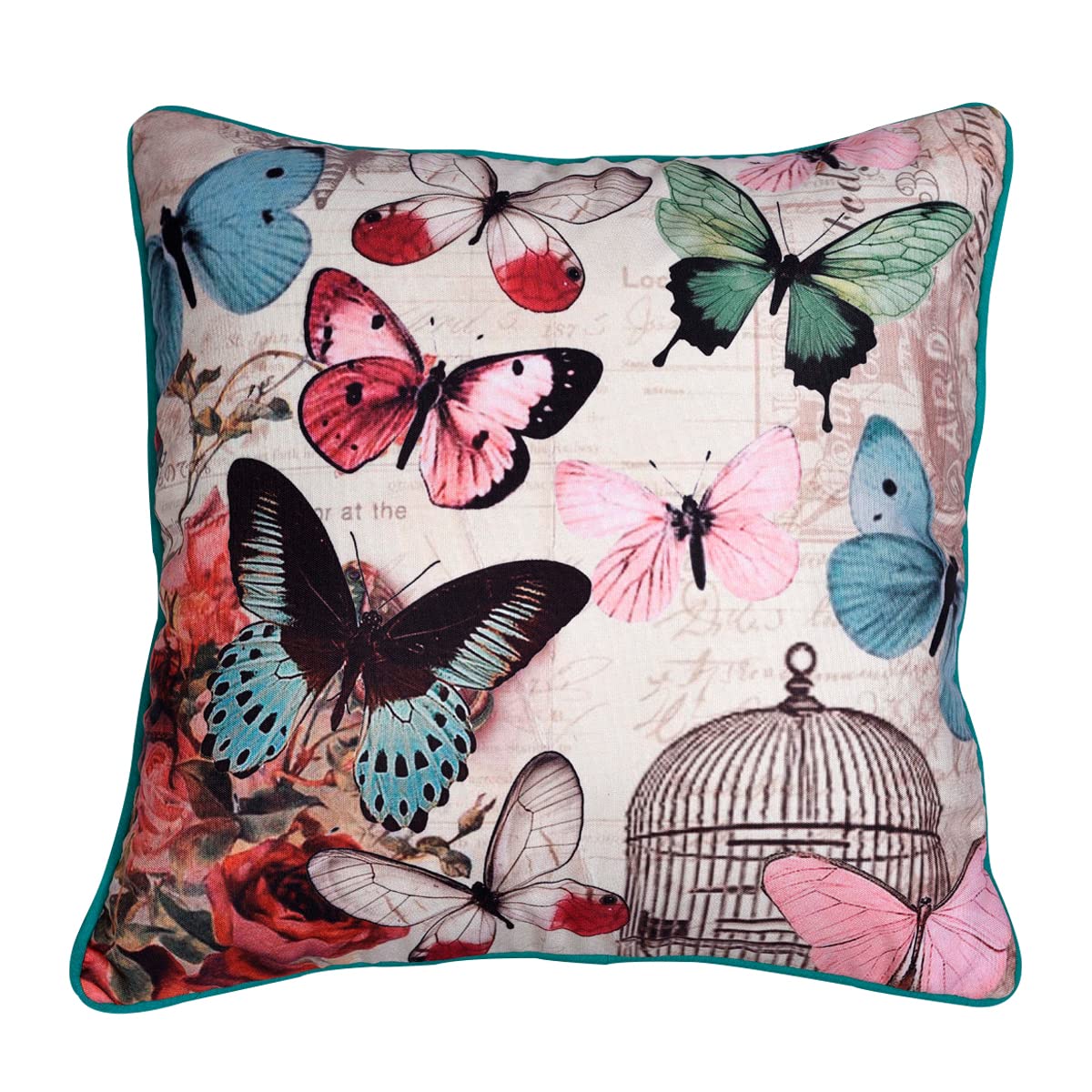 Butterfly Printed Design Throw Pillow Covers