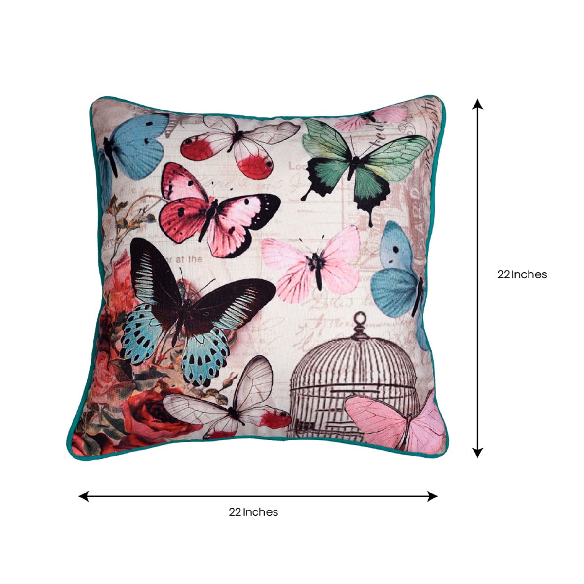 Butterfly Printed Design Throw Pillow Covers