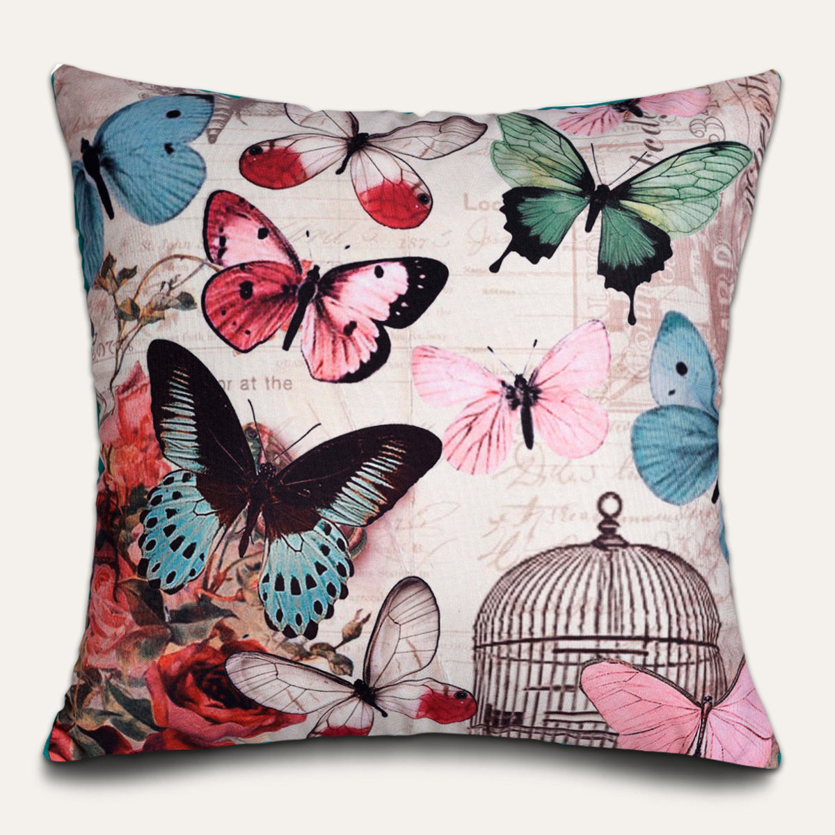 Butterfly Printed Design Throw Pillow Covers