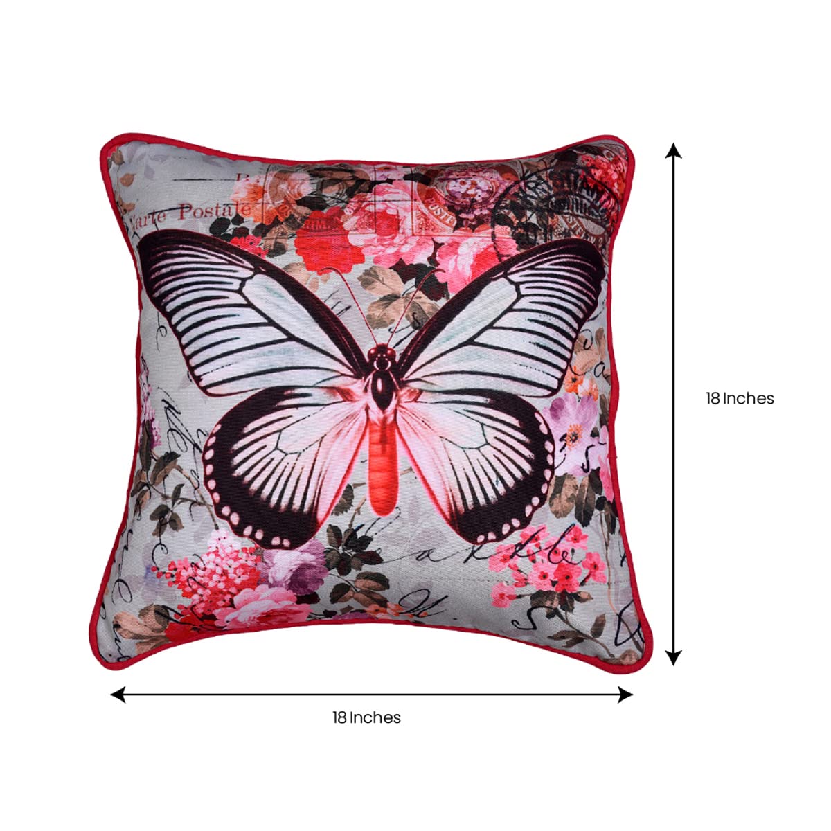 Butterfly Printed Design Throw Pillow Covers
