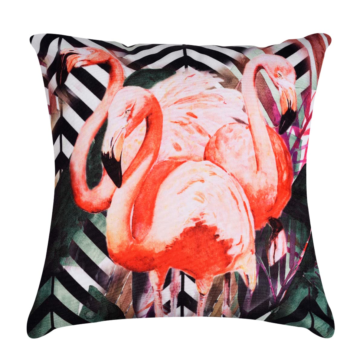 Flamingo Printed Design Throw Pillow Covers