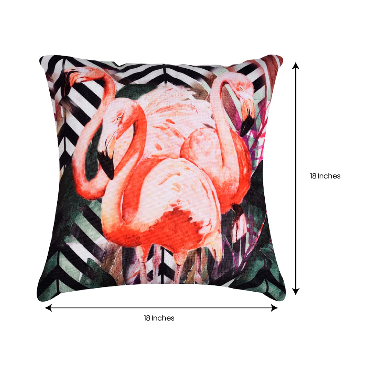 Flamingo Printed Design Throw Pillow Covers