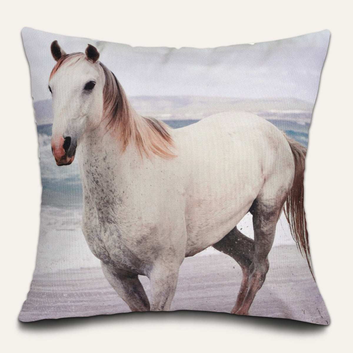 Horse Printed Design Throw Pillow Covers