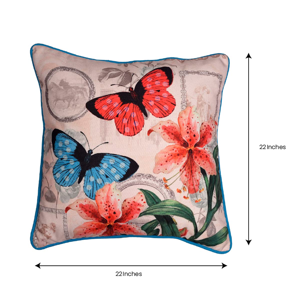 Butterflies Printed Design Throw Pillow Covers