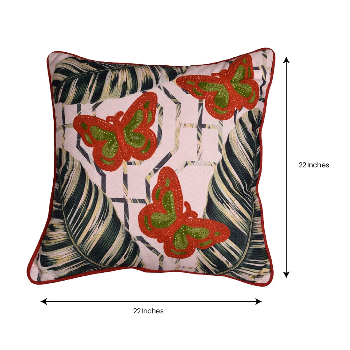 Butterfly Printed Design Throw Pillow Covers