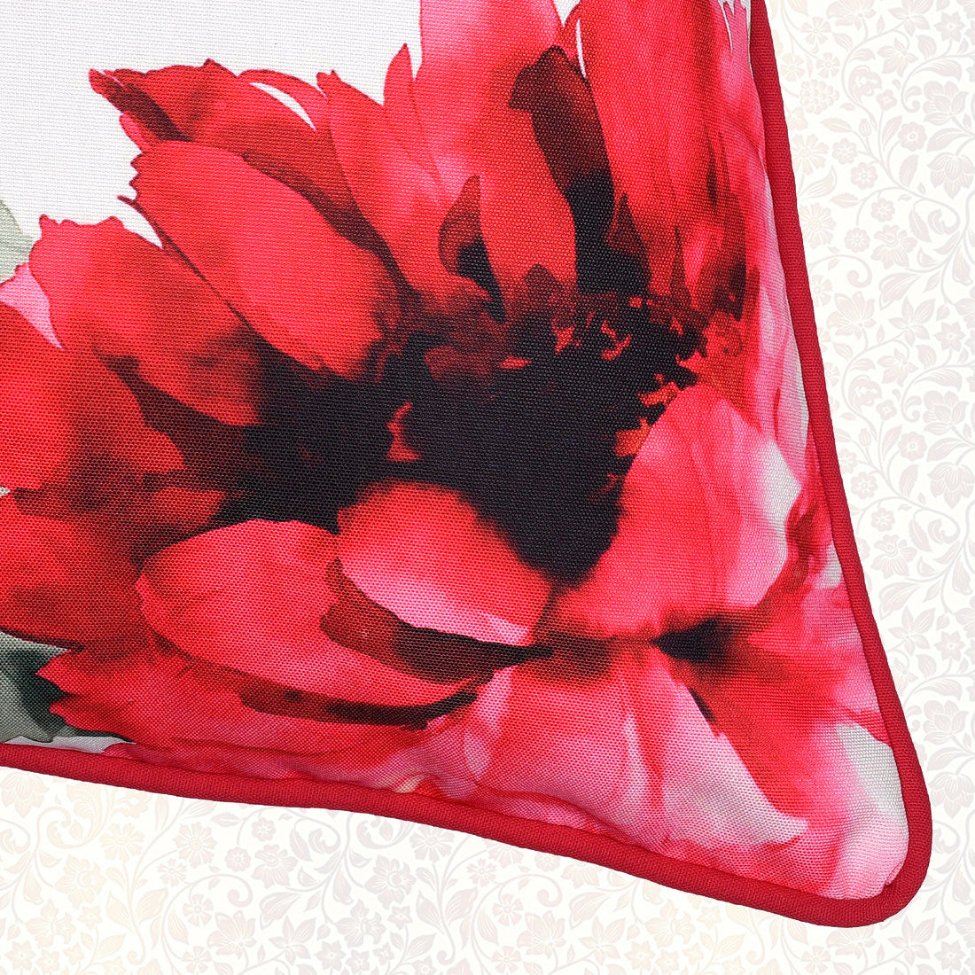Floral Printed Throw Pillow Cover - Set of 4, 22 x 22 Inches