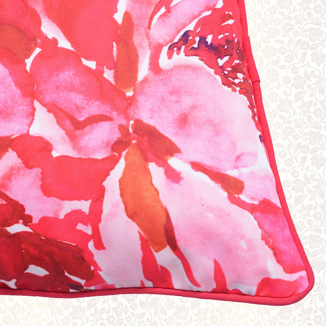 Floral Printed Throw Pillow Cover - Set of 4, 22 x 22 Inches
