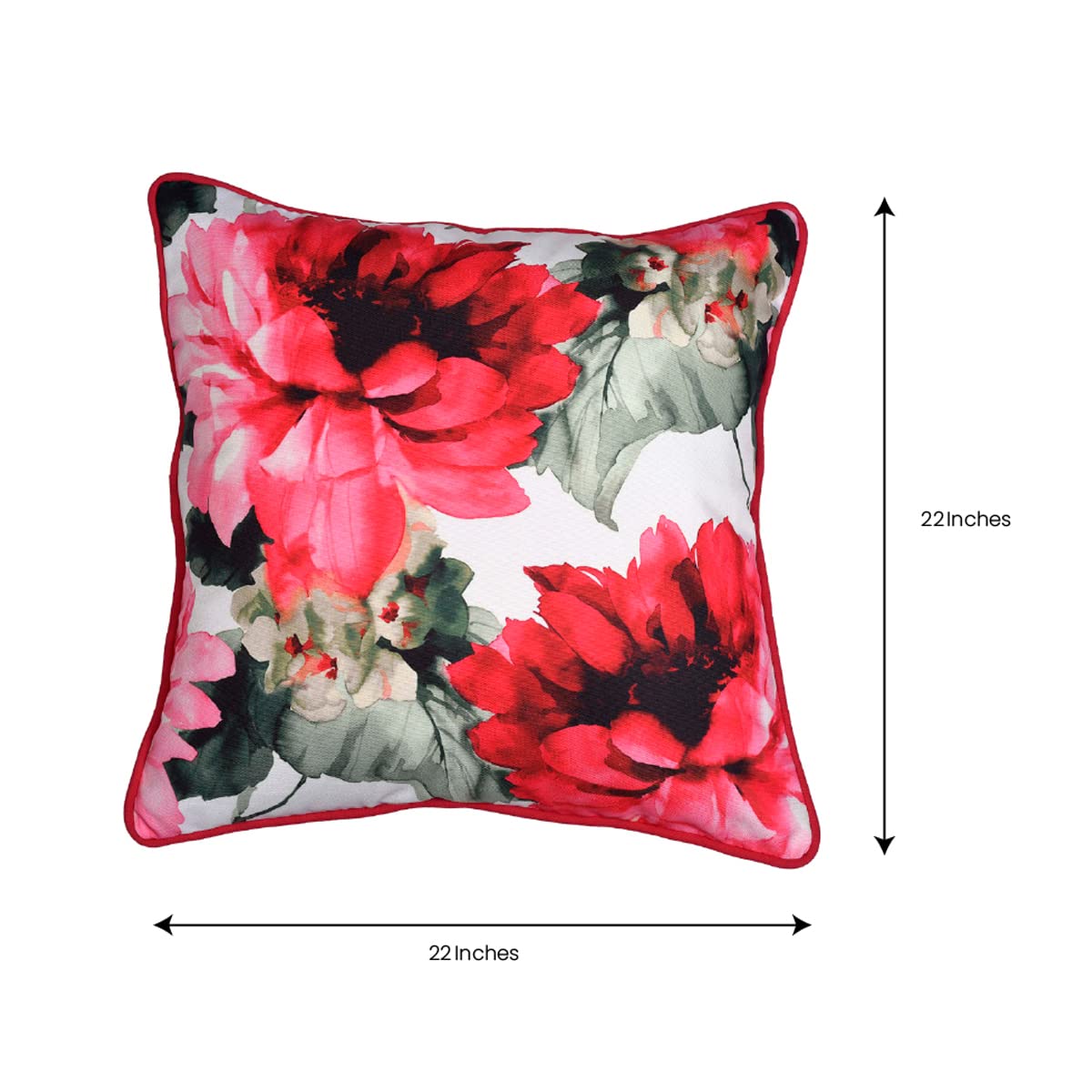Floral Printed Design Throw Pillow Covers
