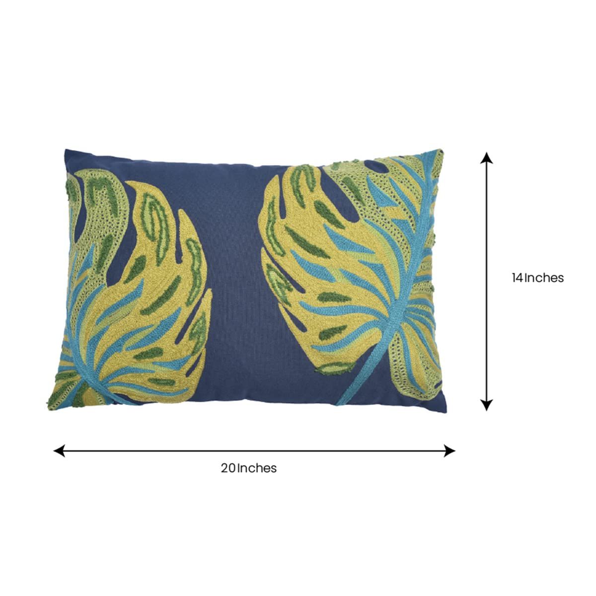 Leaf Printed Design Throw Pillow Covers