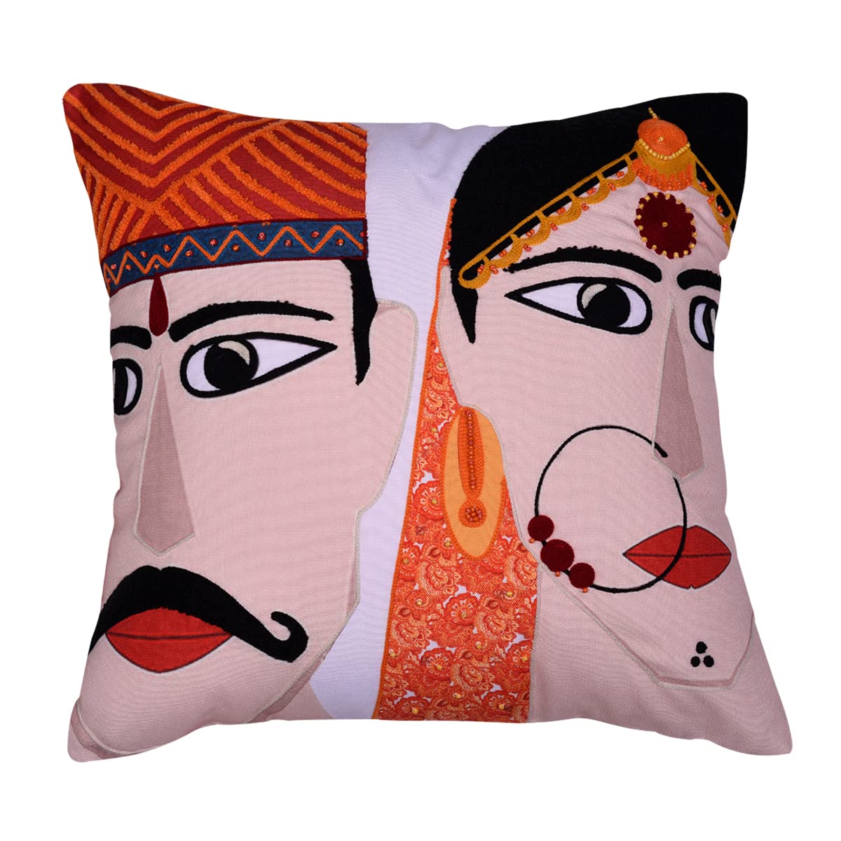 Man and Woman Printed Design Throw Pillow Covers