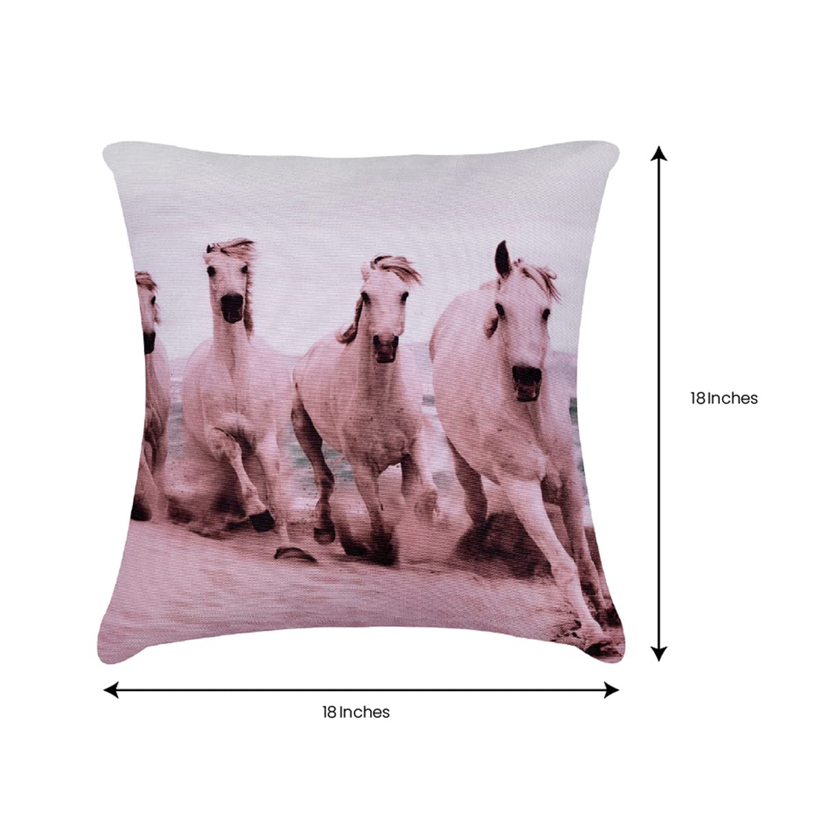 Horse Printed Design Throw Pillow Covers