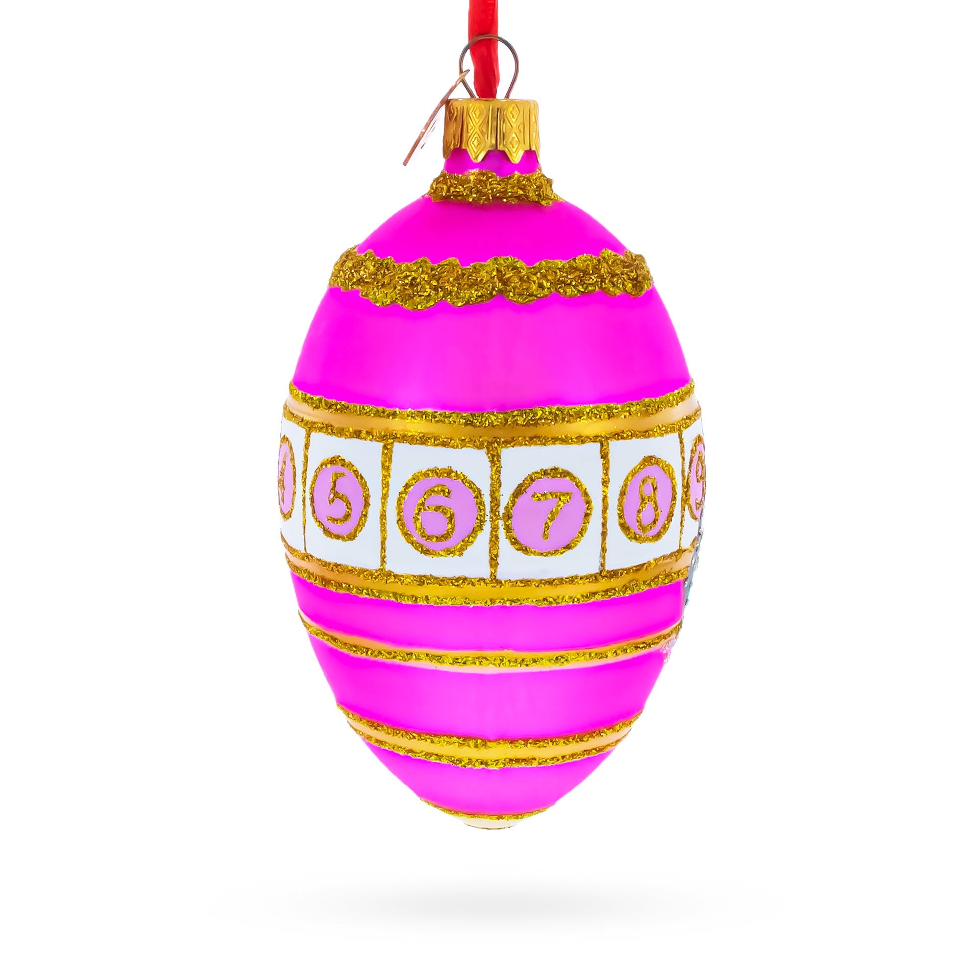 1910 Colonnade Royal Egg Glass Ornament 4 Inches