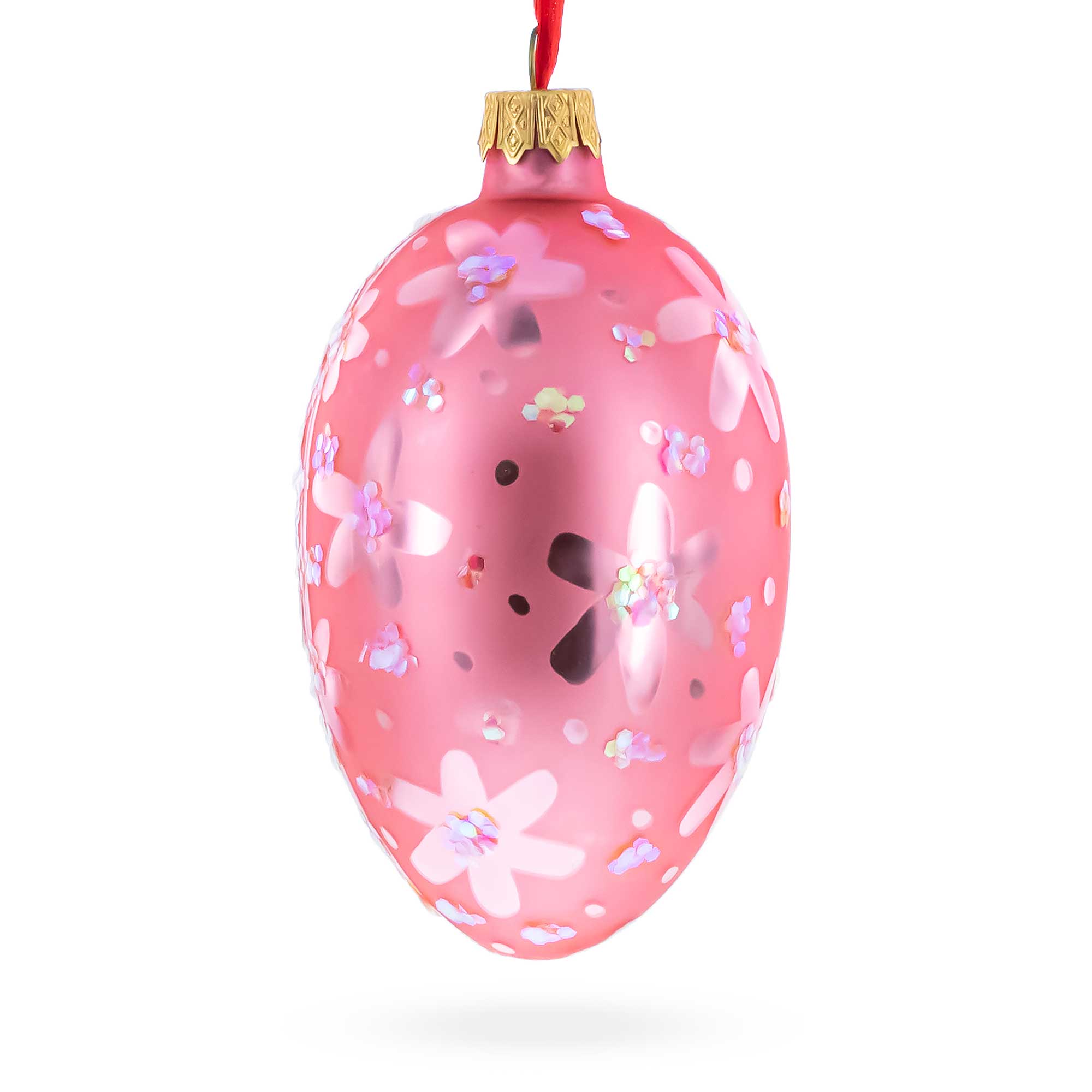 Two Chicks Egg Glass Ornament 4 Inches
