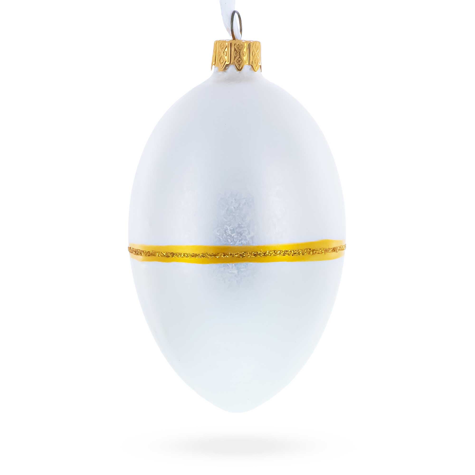 1885 First Hen Royal Glass Egg Ornament 4 Inches