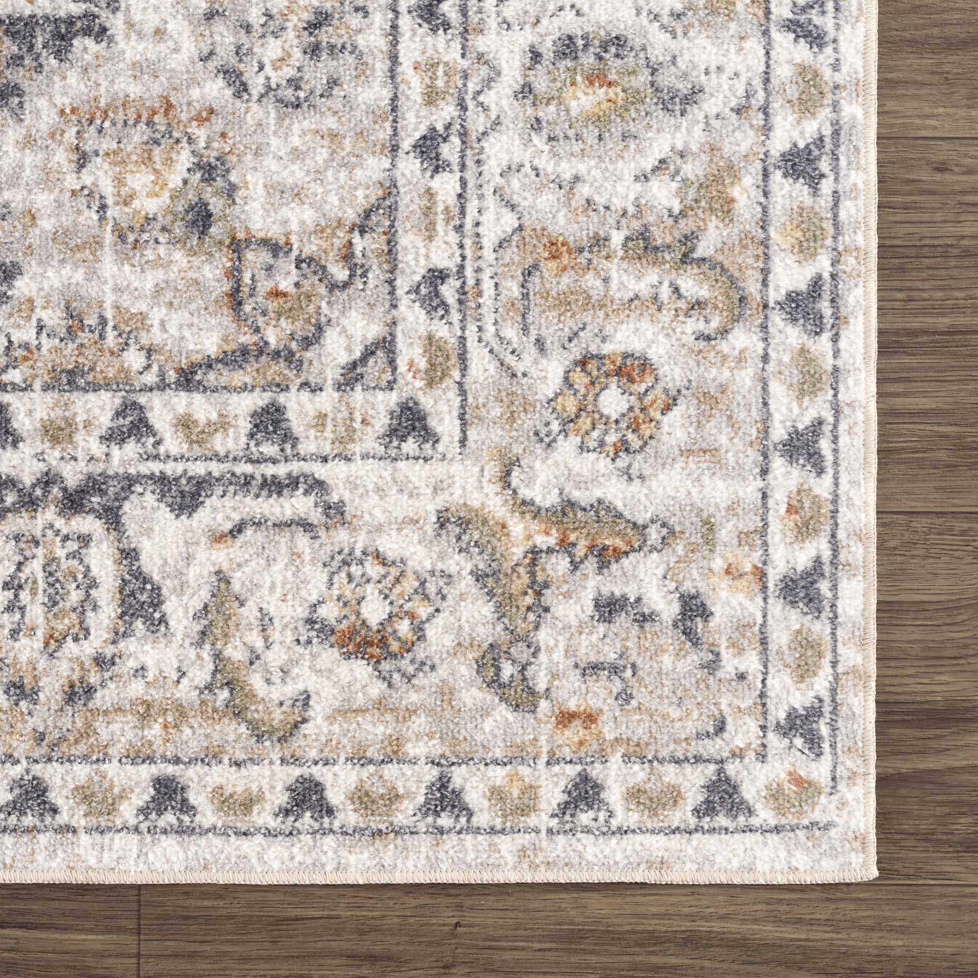 Hiti Cream Flat Pile Washable Rug