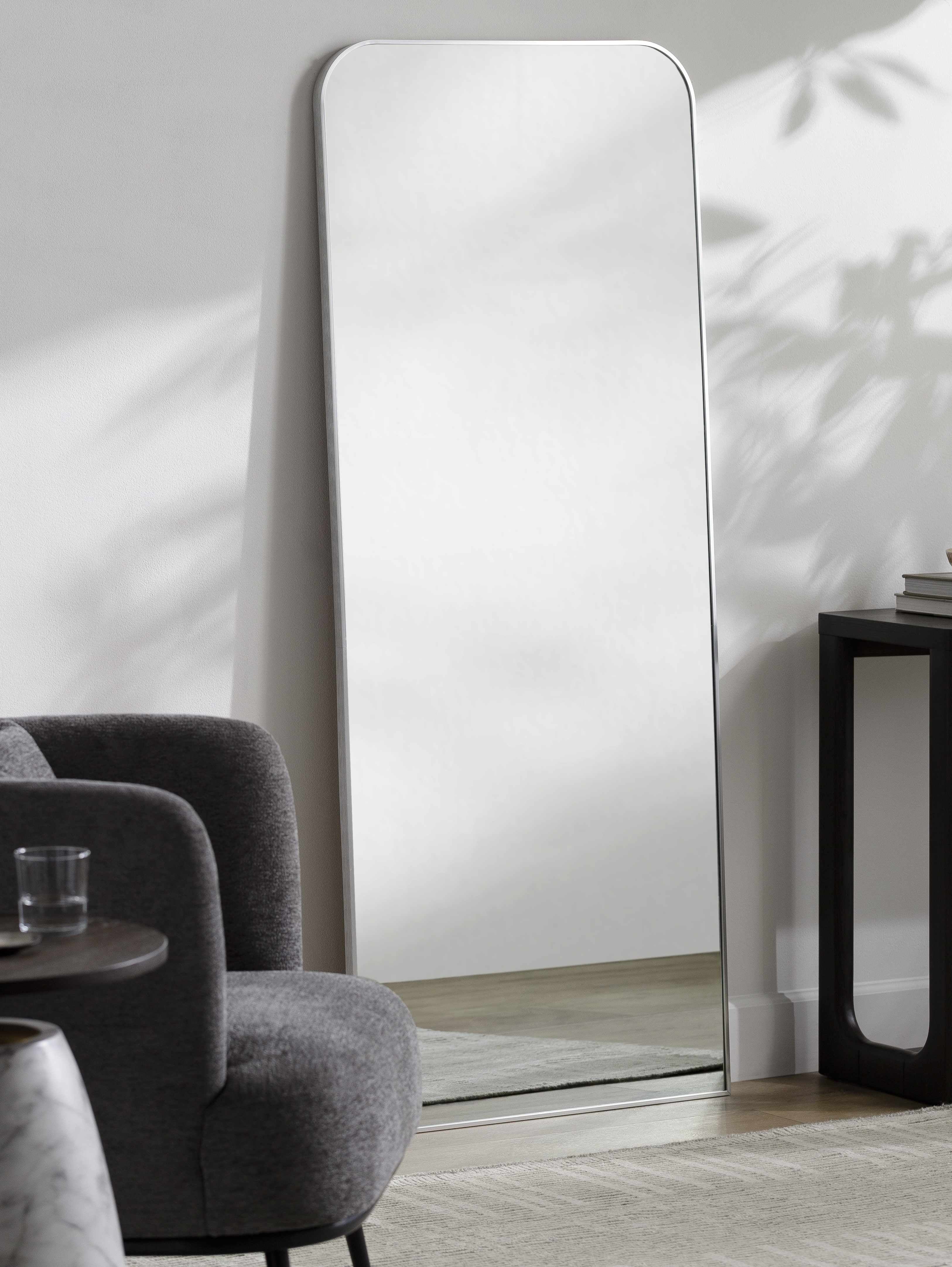 Lavezzola Metallic Silver Mirror