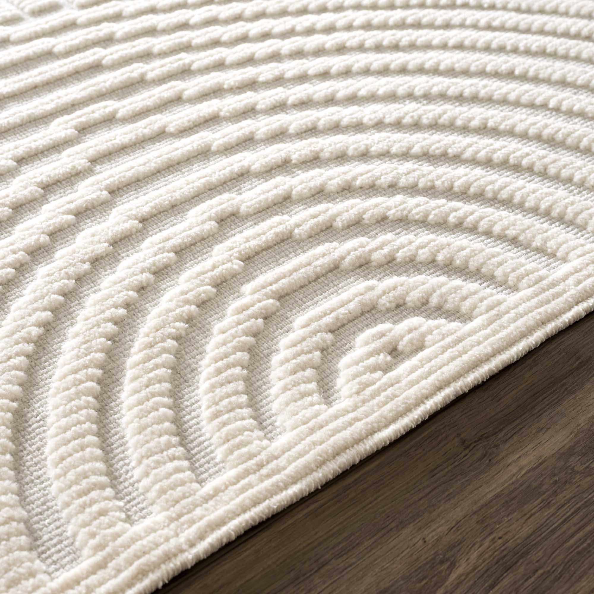 Deron White 7ft Runner Rug