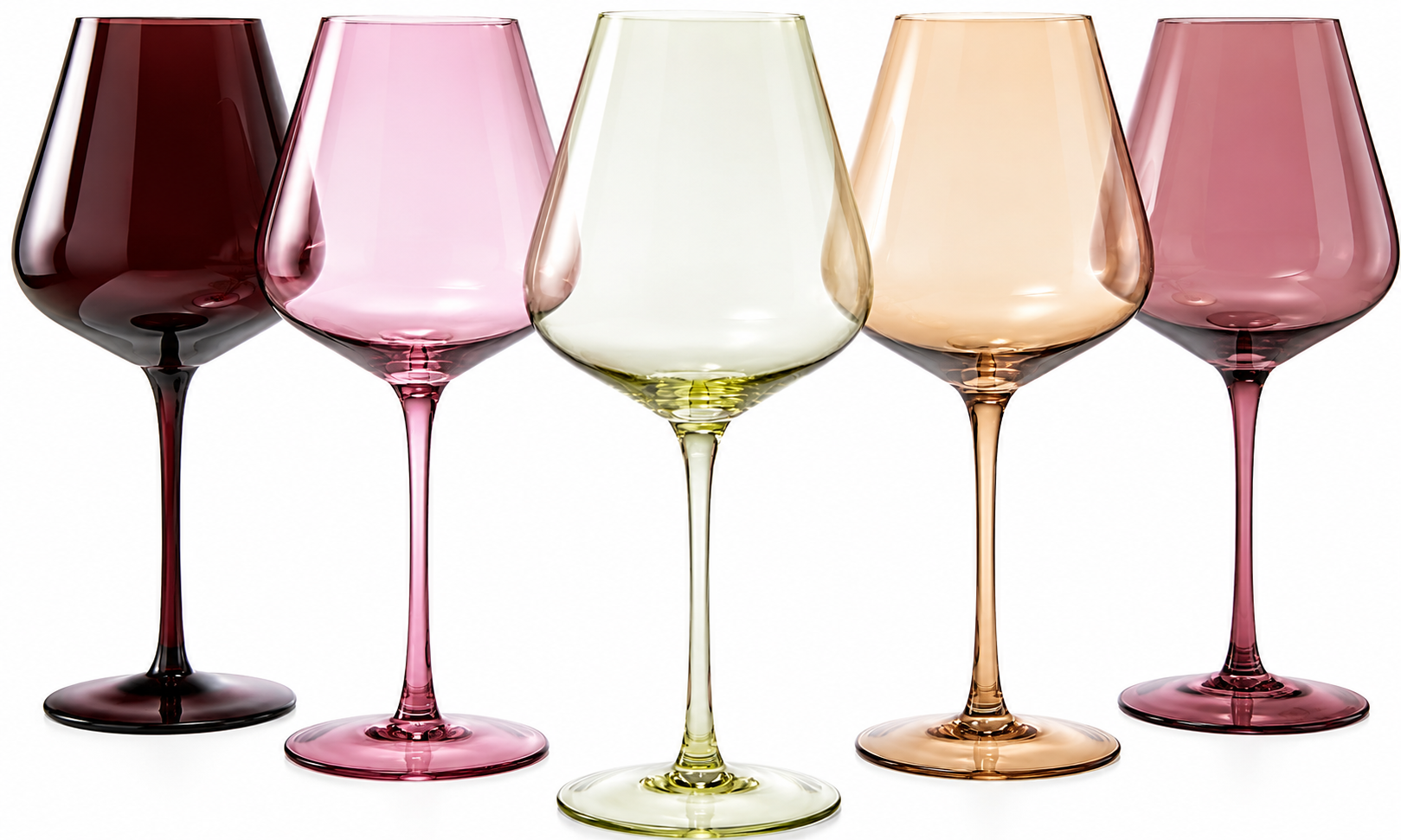 Stagioni Stemmed Wine Glassware, Set of 5, "September"