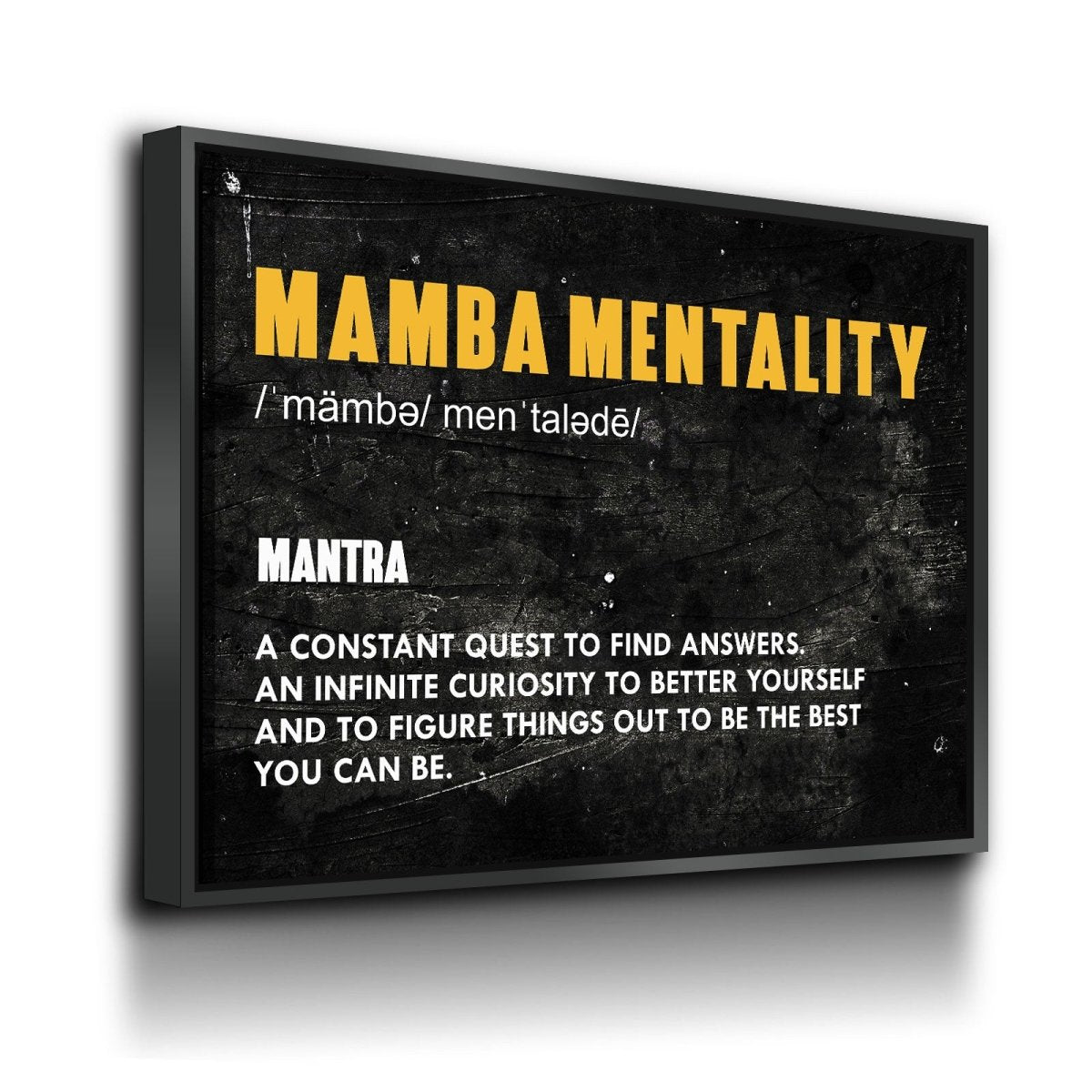 Mamba Mentality Canvas Wall Art