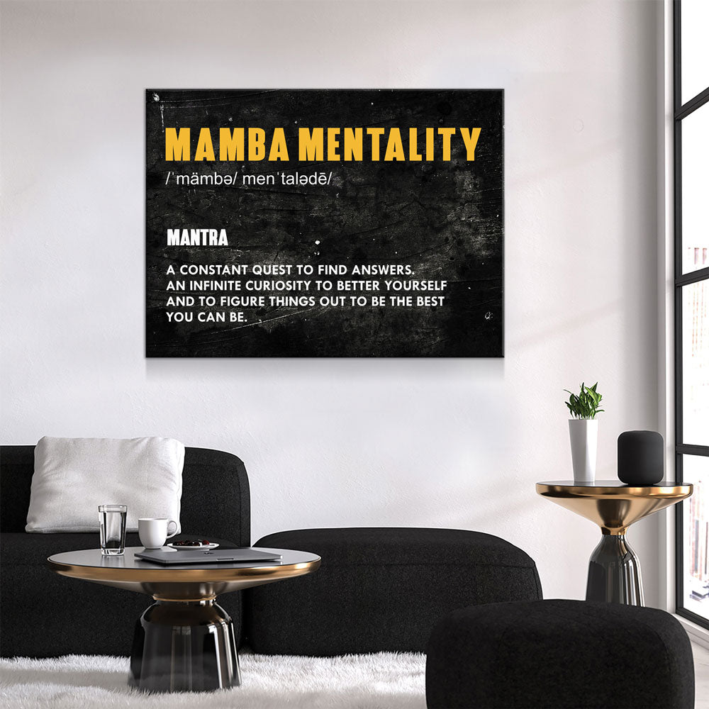 Mamba Mentality Canvas Wall Art